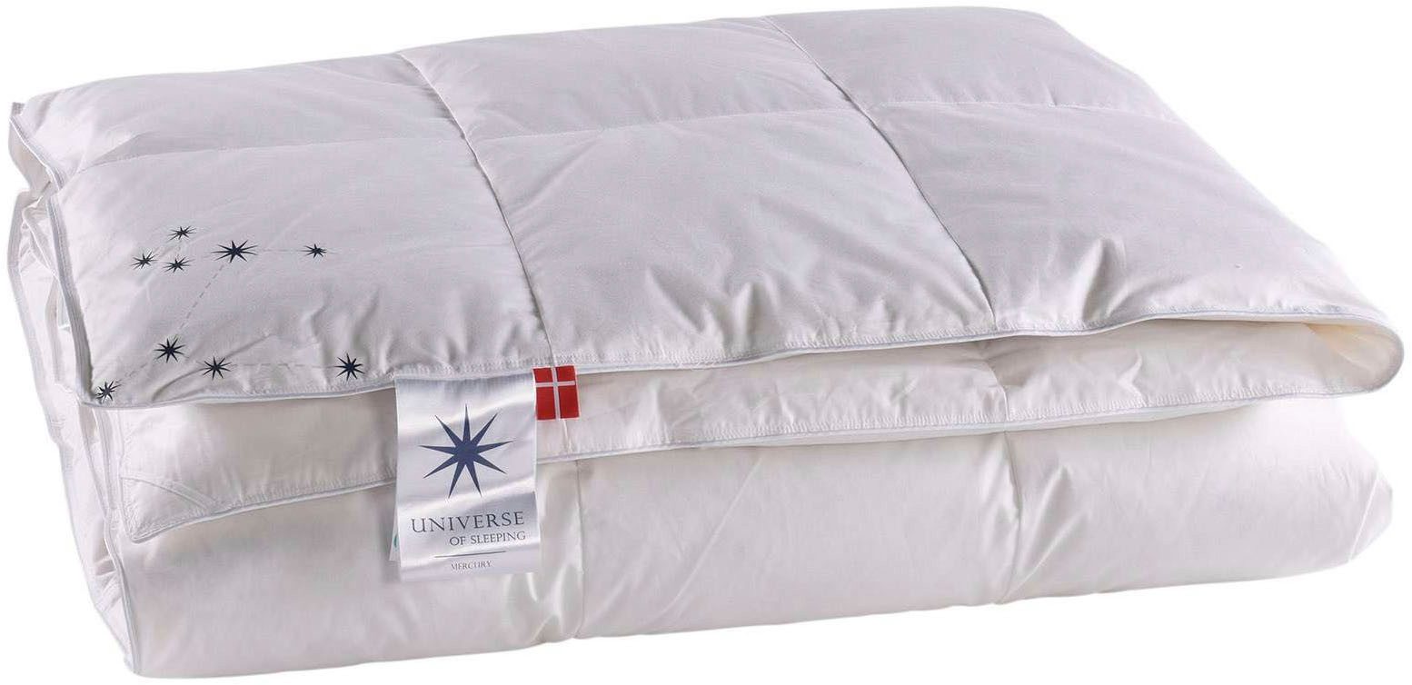 UNIVERSE OF SLEEPING Donzen dekbed Mercury, voor zomer & winter, natuurlijke materialen, Made in Denmark Normaal