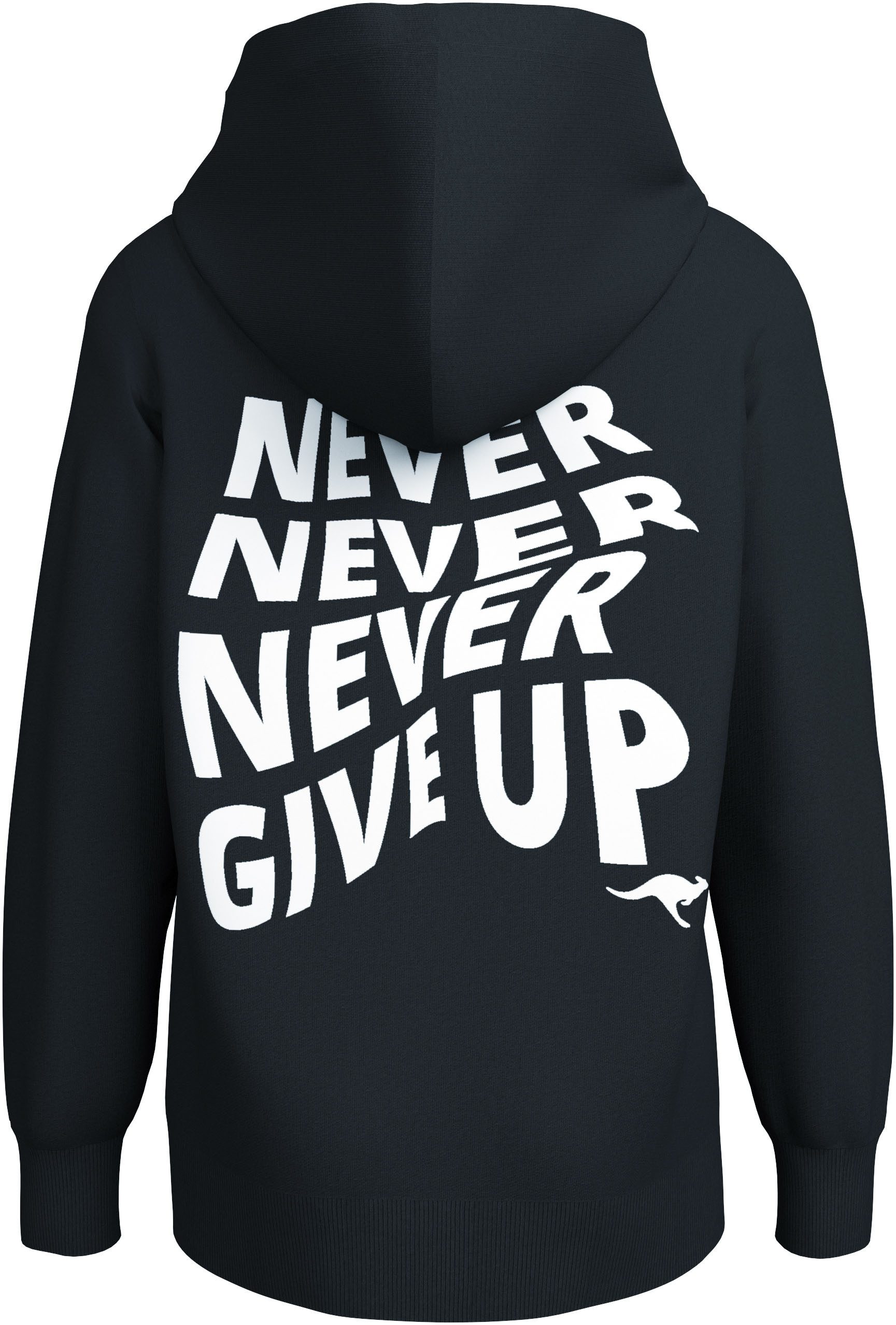 KangaROOS Hoodie Never give up