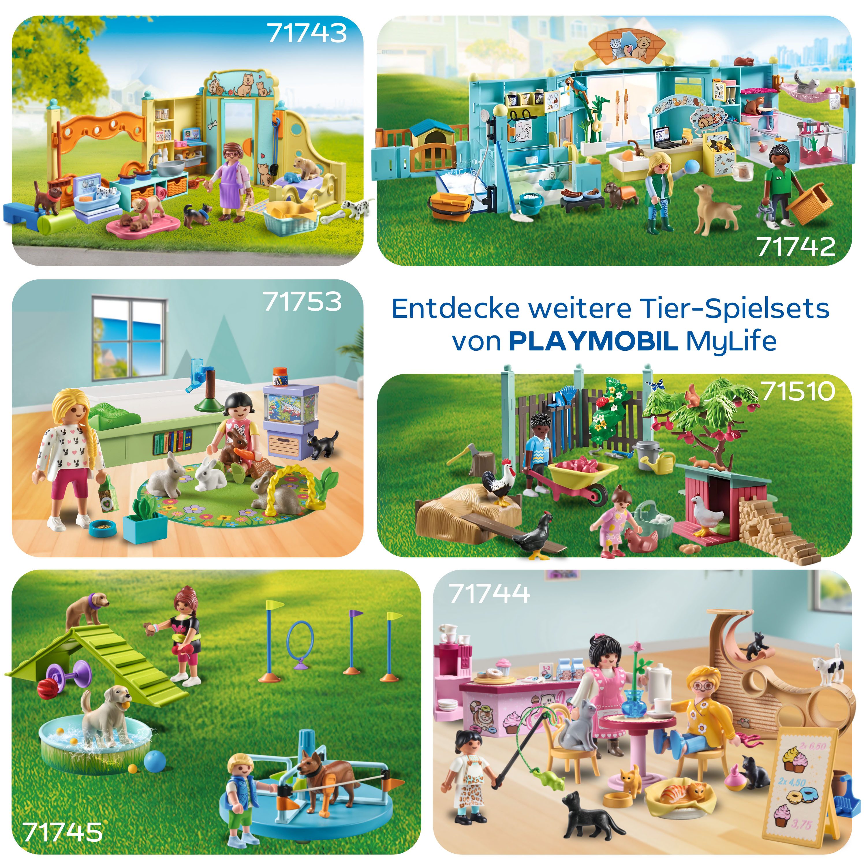 Playmobil® Constructie-speelset Familie mit Hasen (71753), Playmobil My Life (30-delig)