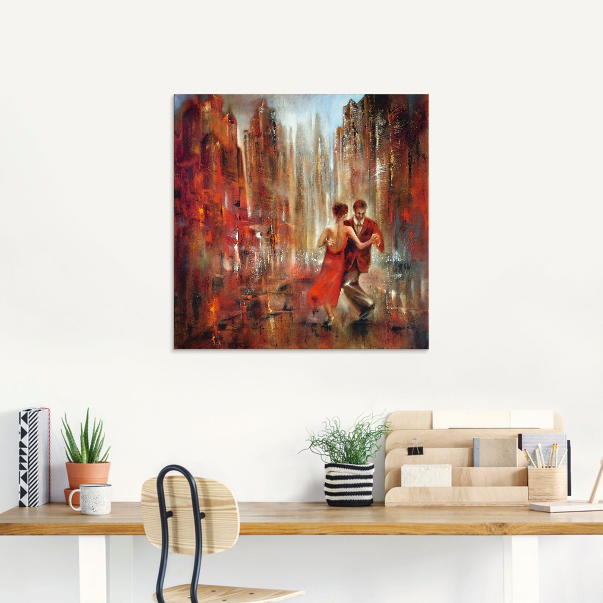 Artland Print op glas Tango abstract in verschillende maten