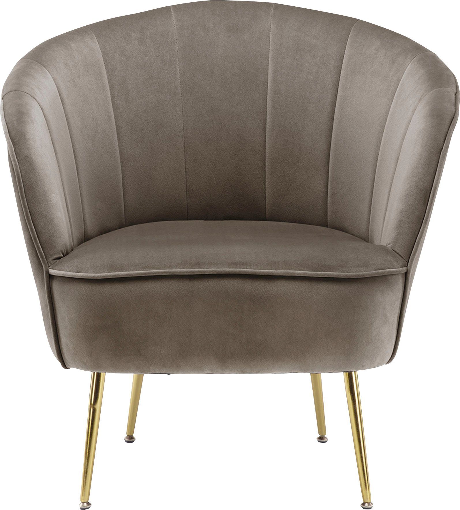 Kayoom Fauteuil Poola 100, comfortabele cocktailstoel, luxe fluwelen bekleding (1 stuk)
