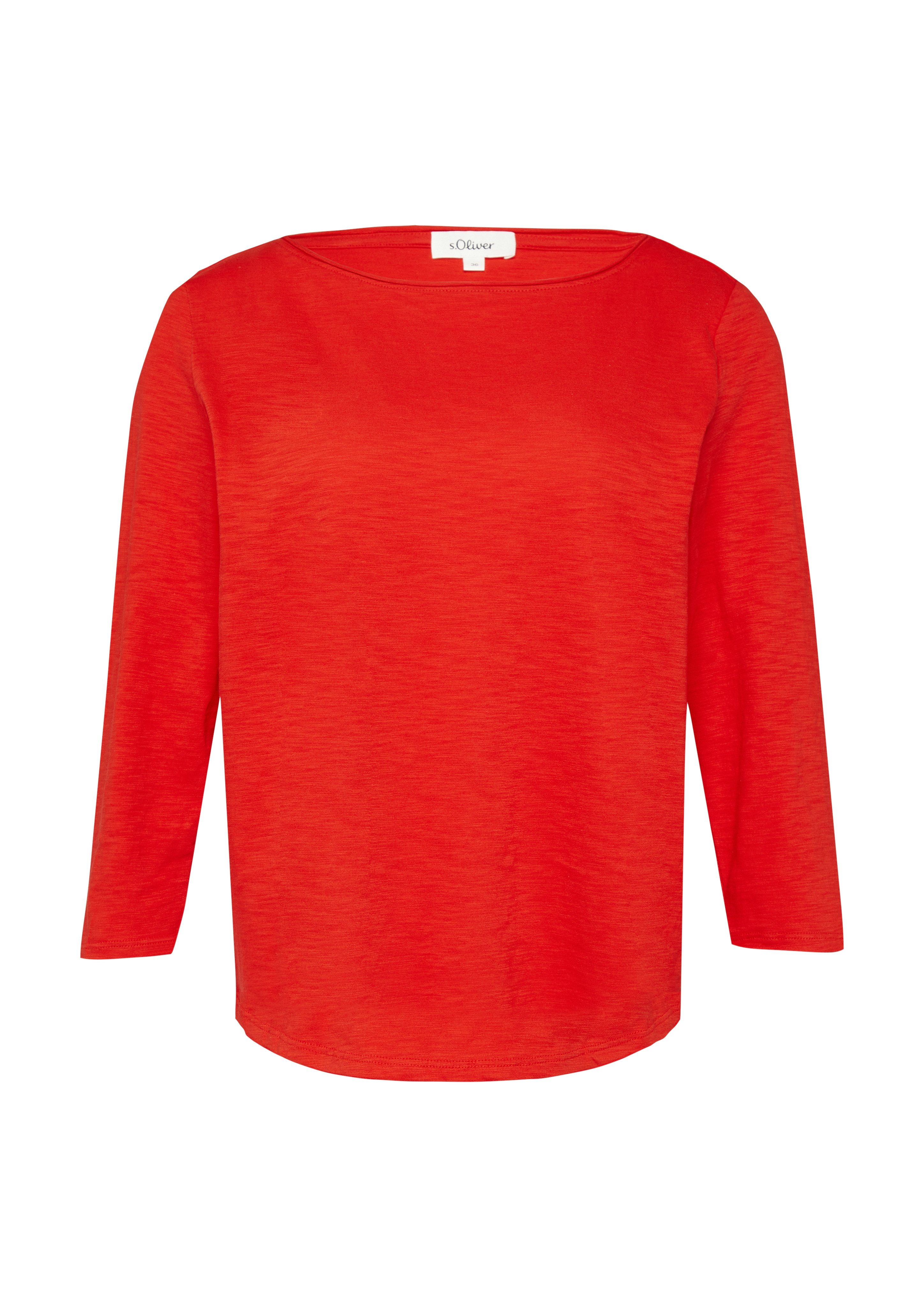 s.Oliver Shirt met lange mouwen van flammégaren
