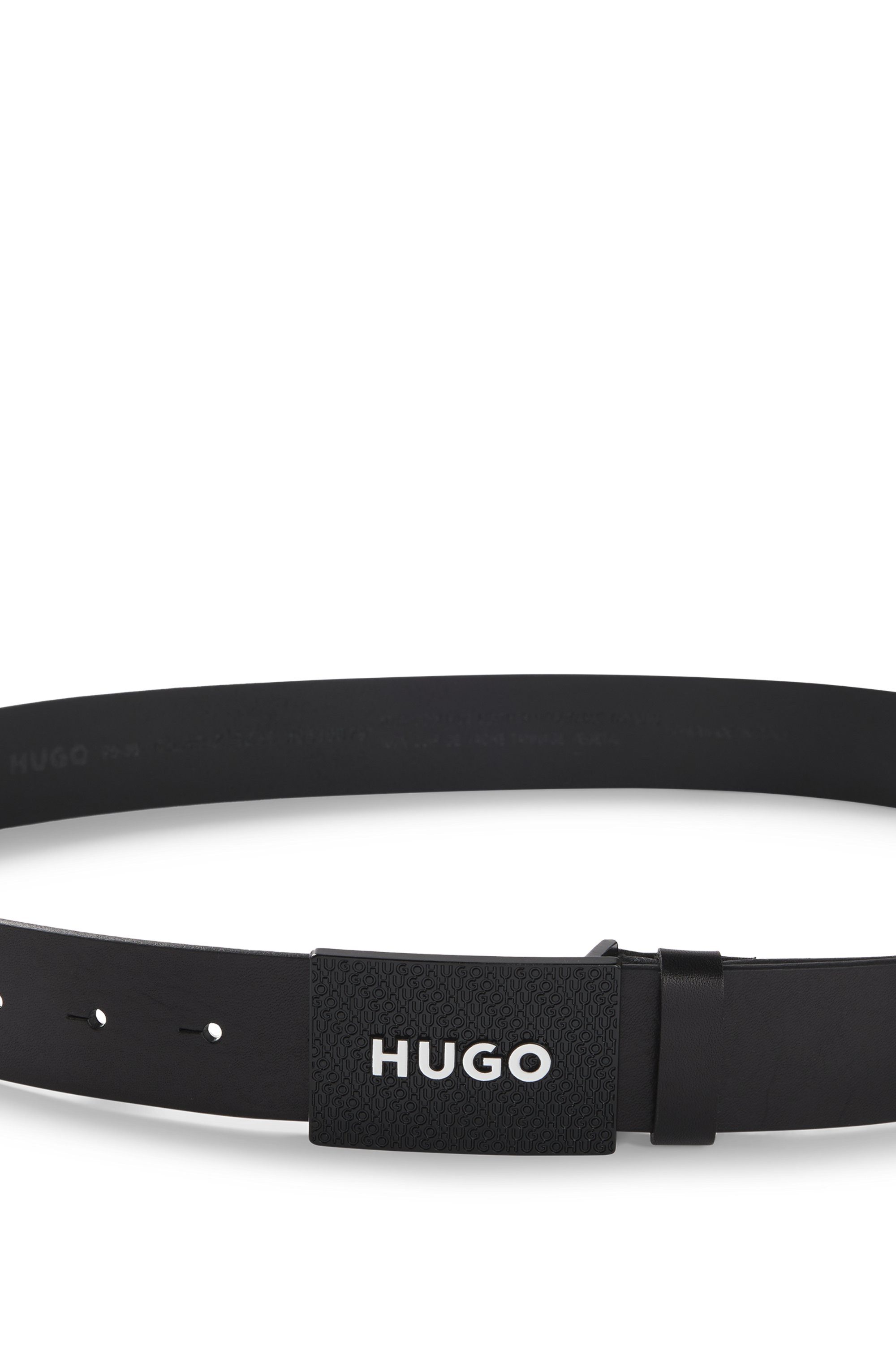 HUGO Leren riem Gilao-Z_Sz35 met boss-opdruk