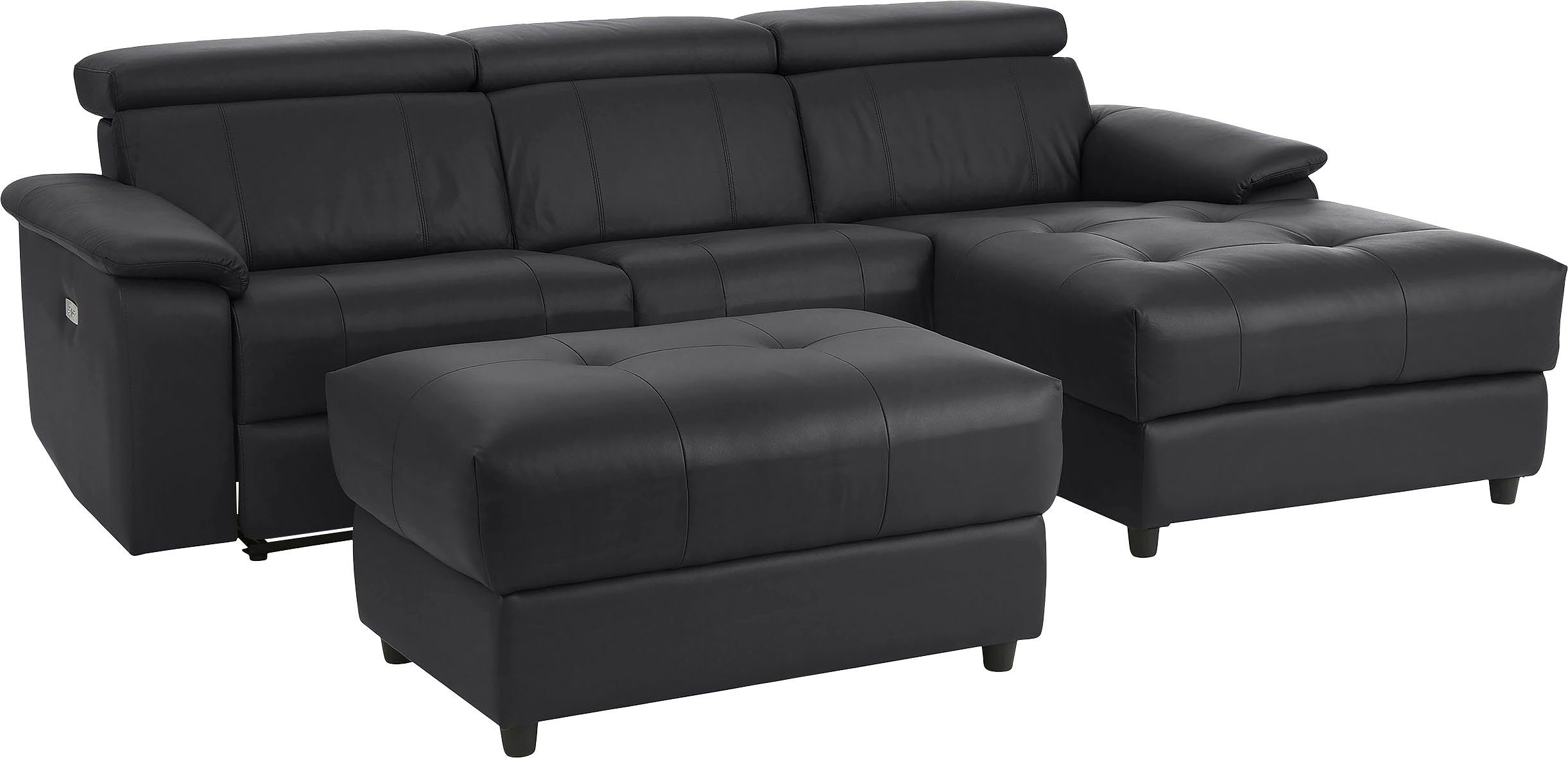 Home affaire Hoekbank Binado, L-vorm, met handmatige of elektrische relaxfunctie met usb-aansluiting