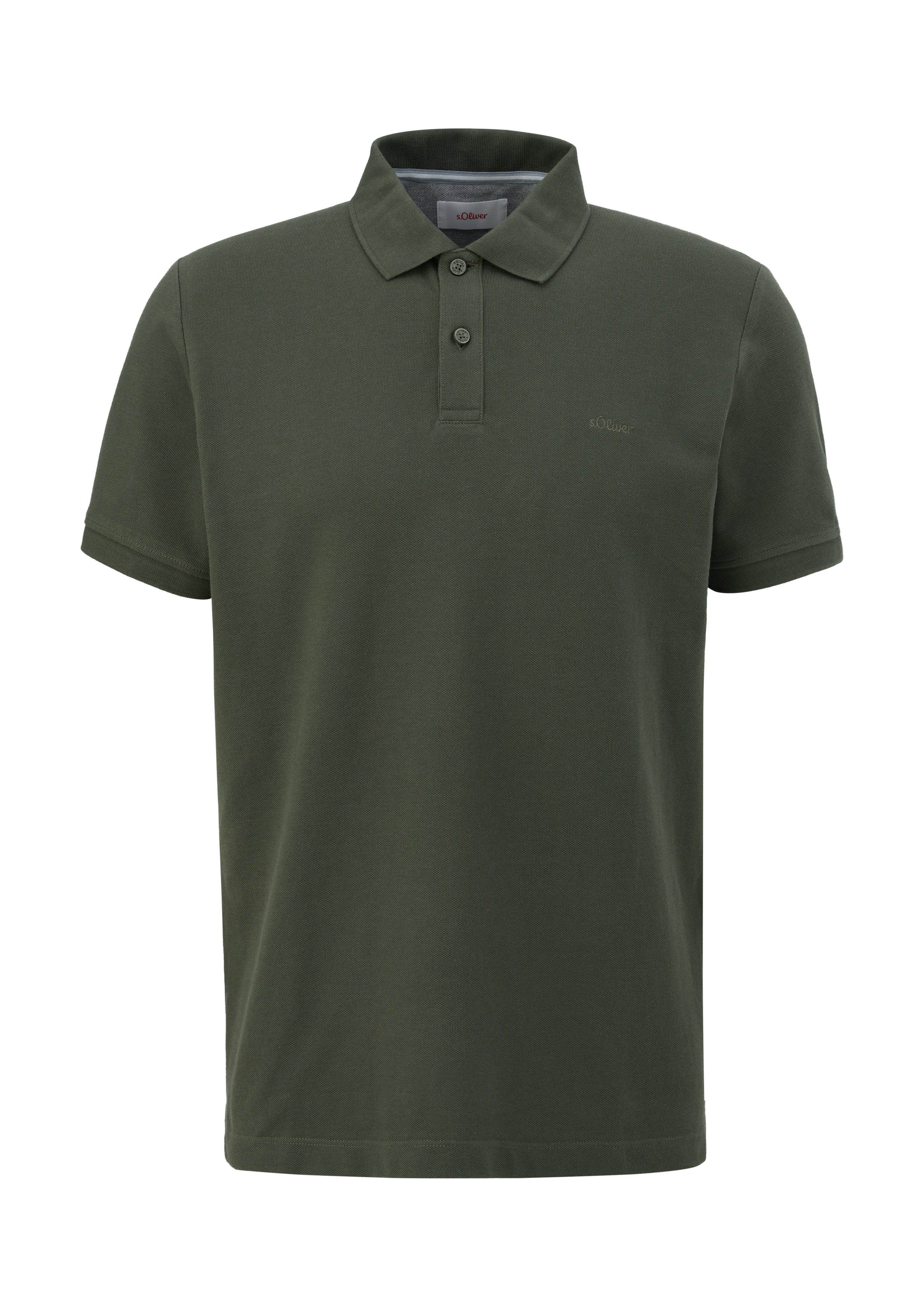 s.Oliver Poloshirt met geborduurd logo