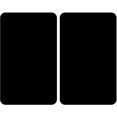 wenko kookplaatdeksel universeel zwart voor alle soorten kachels (set, 2-delig) zwart