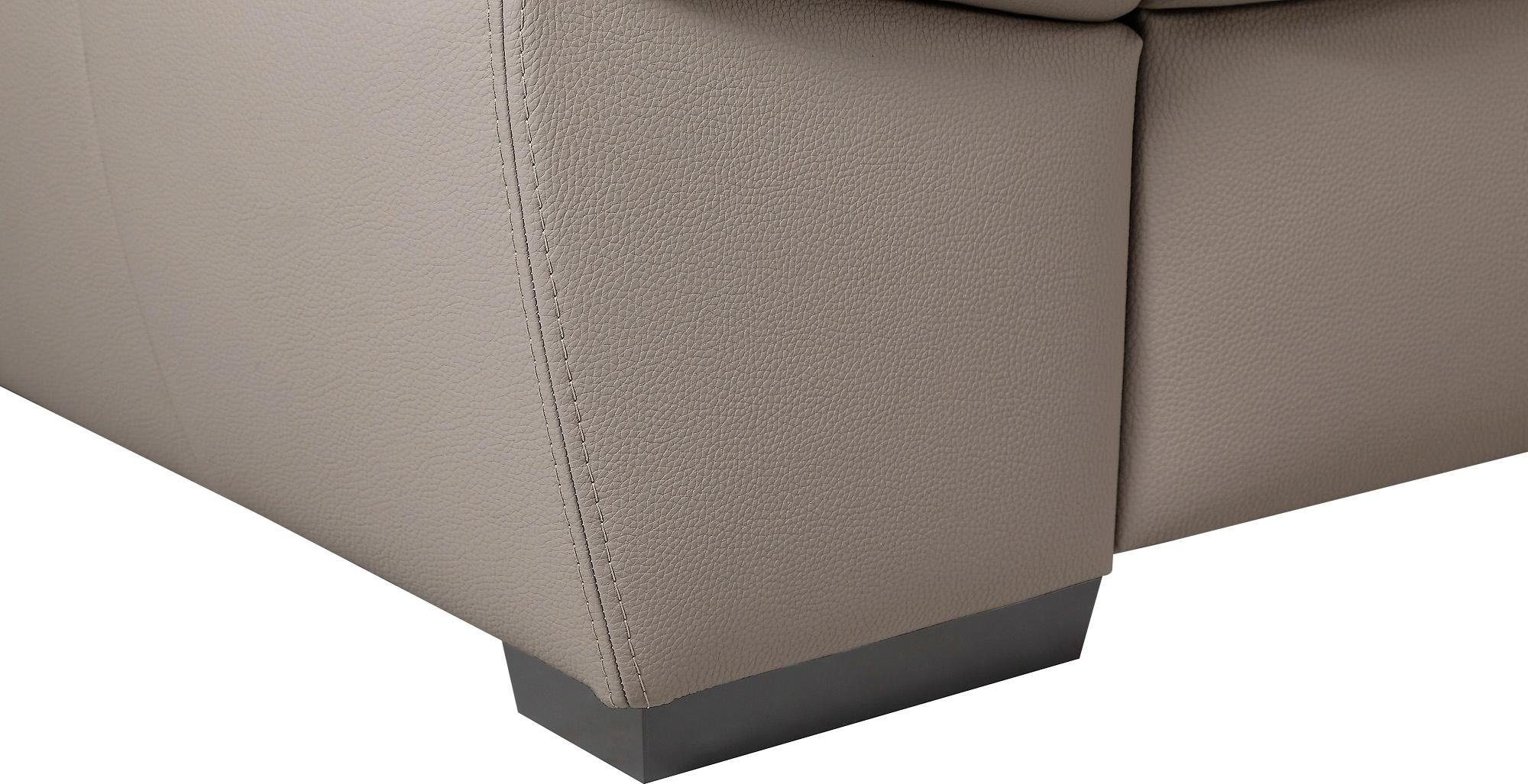 exxpo - sofa fashion Hoekbank Salerno, klassieke moderne functionele bank, hoog zitcomfort, L-vorm inclusief verstelbare hoofdsteun en armleuning, naar keuze met slaapfunctie