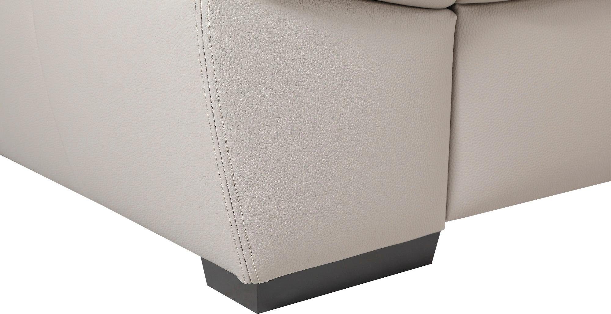 exxpo - sofa fashion Hoekbank Salerno, klassieke moderne functionele bank, hoog zitcomfort, L-vorm inclusief verstelbare hoofdsteun en armleuning, naar keuze met slaapfunctie