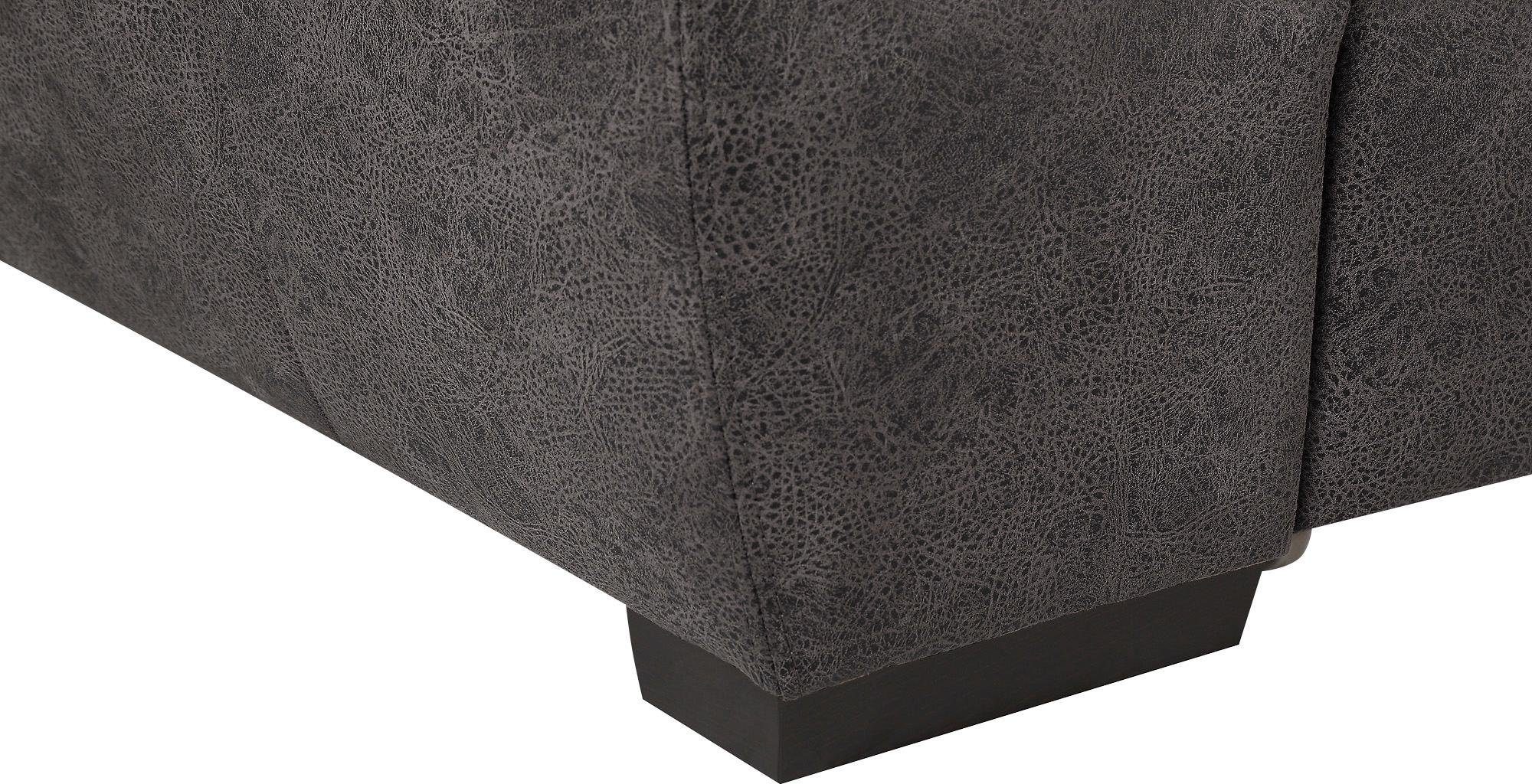 exxpo - sofa fashion Hoekbank Salerno, klassieke moderne functionele bank, hoog zitcomfort, L-vorm inclusief verstelbare hoofdsteun en armleuning, naar keuze met slaapfunctie