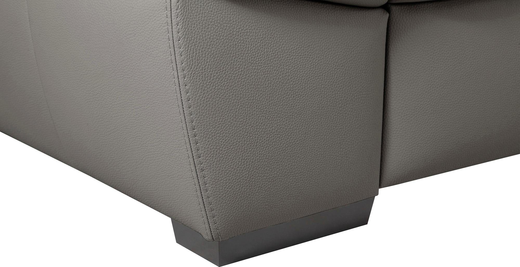 exxpo - sofa fashion Hoekbank Salerno, klassieke moderne functionele bank, hoog zitcomfort, L-vorm inclusief verstelbare hoofdsteun en armleuning, naar keuze met slaapfunctie