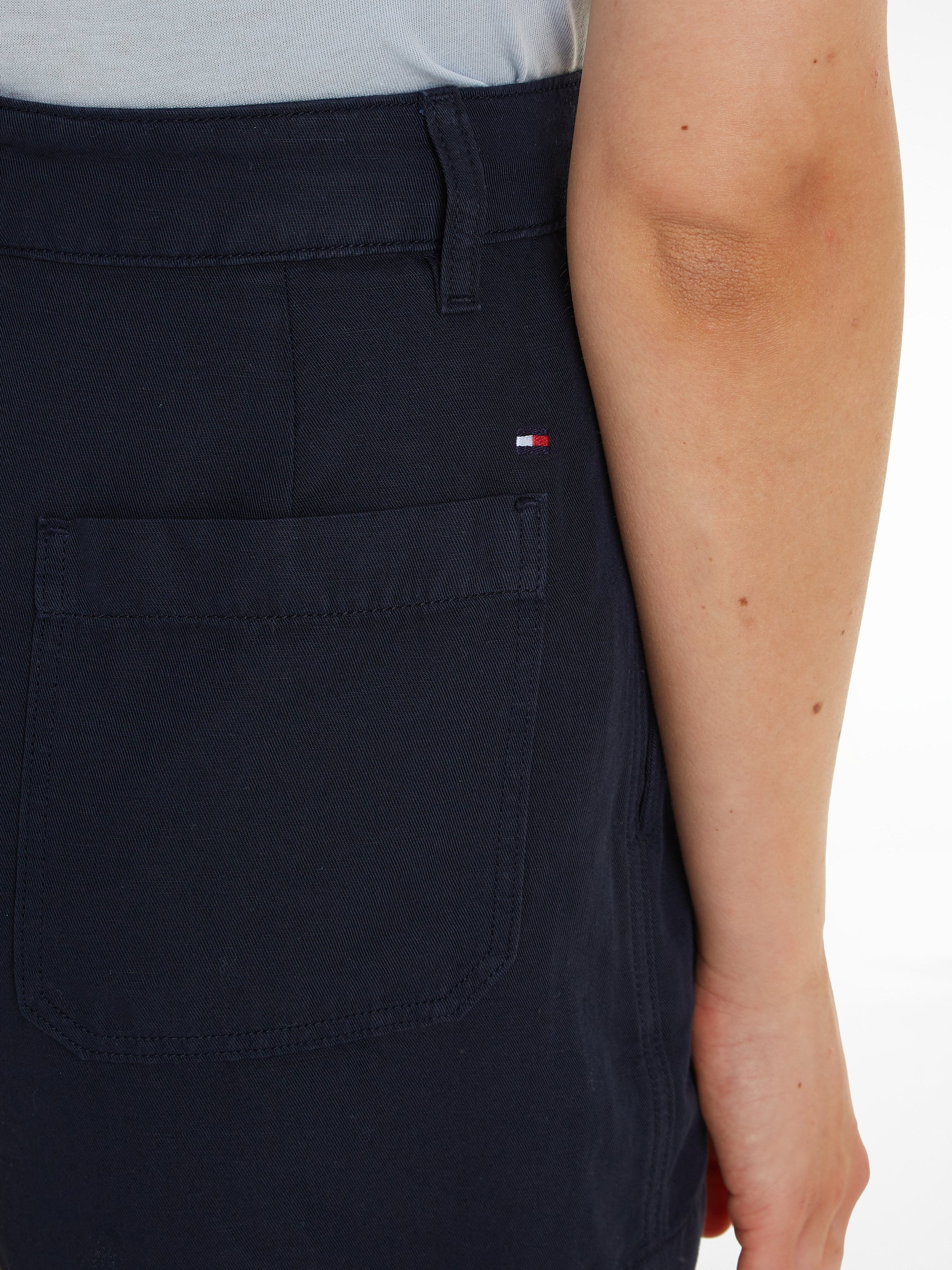 Tommy Hilfiger Short COTTON LINEN SHORT met geborduurd logo