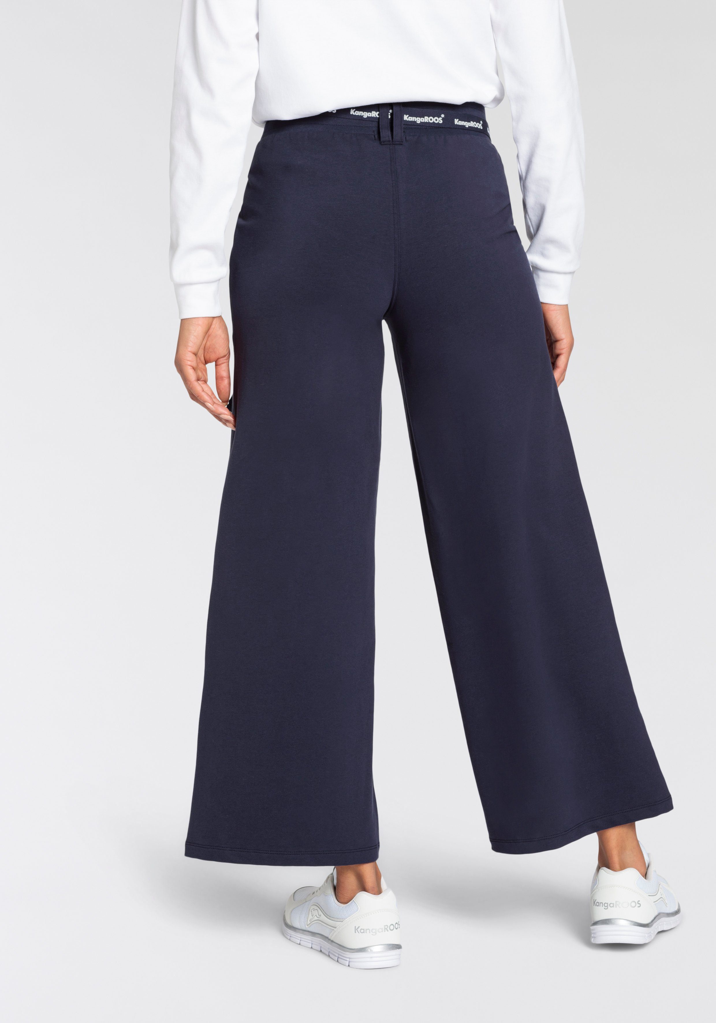 KangaROOS Jerseybroek met wijde pijpen in culottevorm