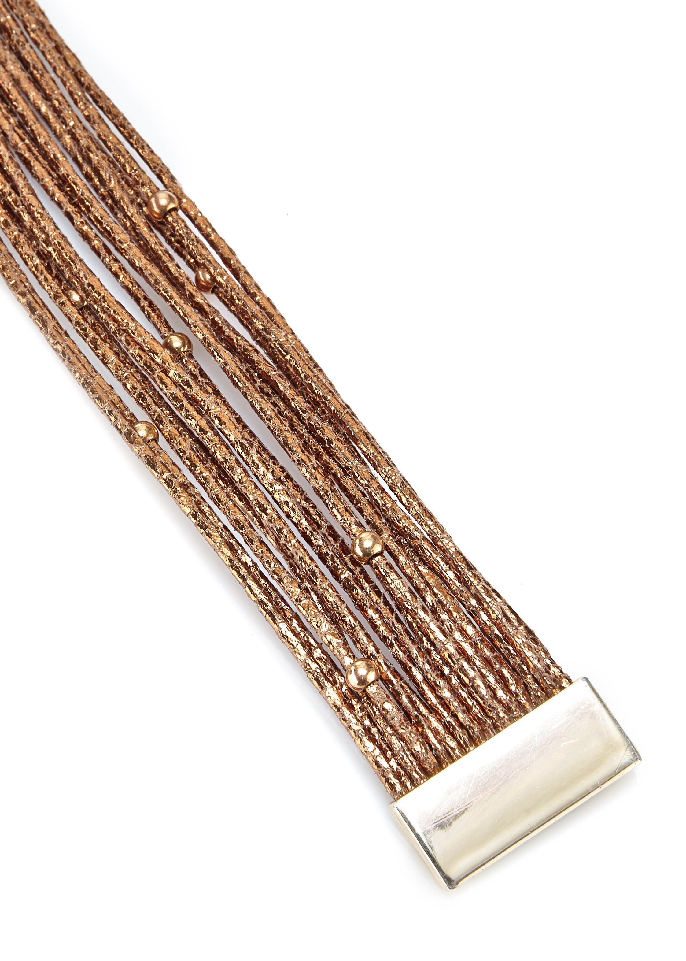 Lascana Wikkelarmbandenset Wikkelarmband in layer-look met parels, magnetische armband, armbanden set (2-delig)