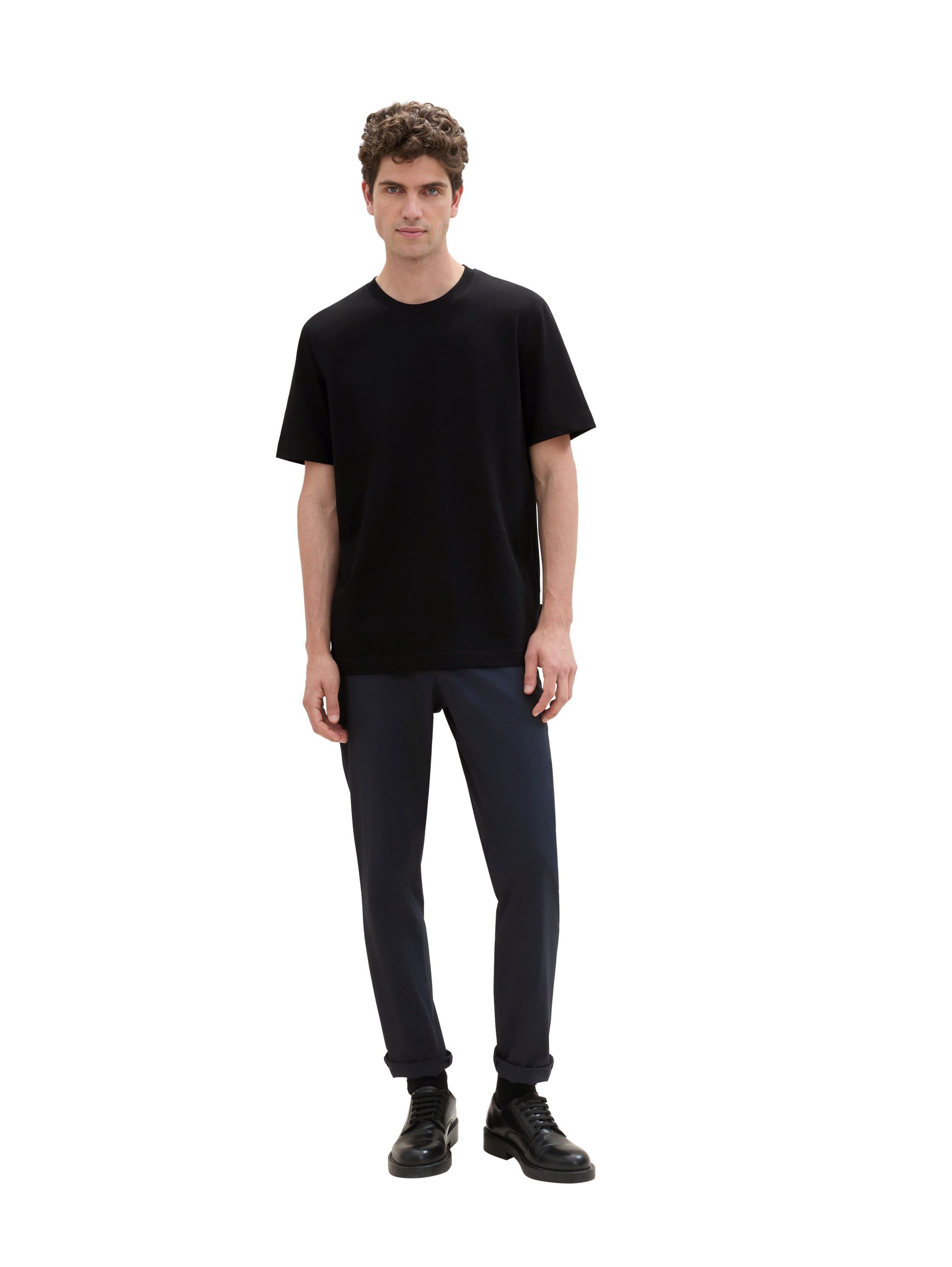 Tom Tailor T-shirt met piqué structuur