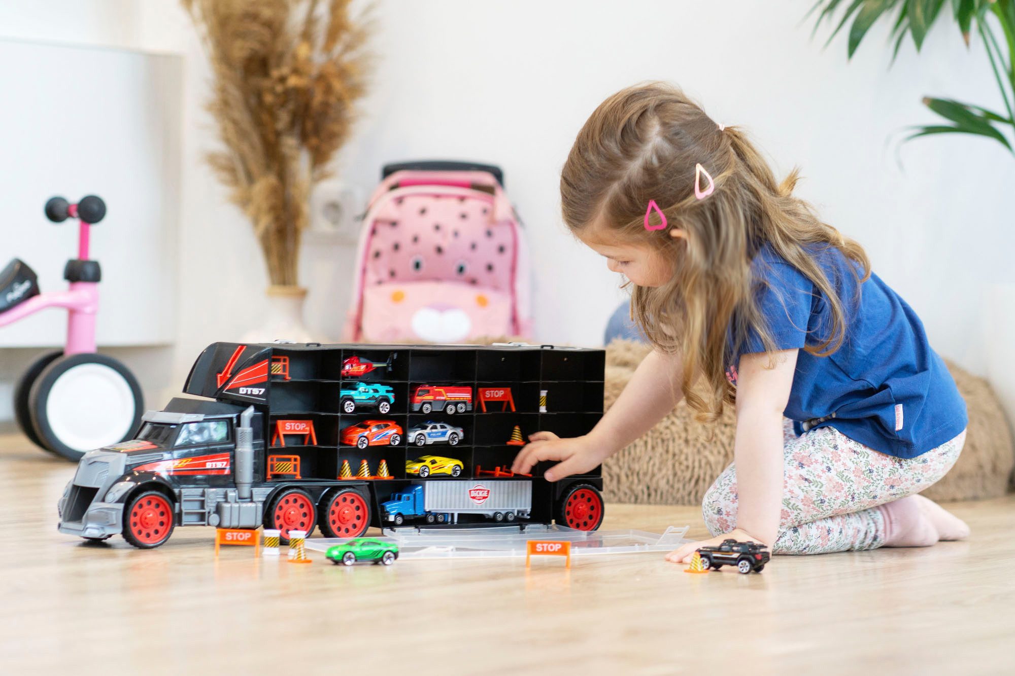 Dickie Toys Speelgoed vrachtwagen Truck Carry Case