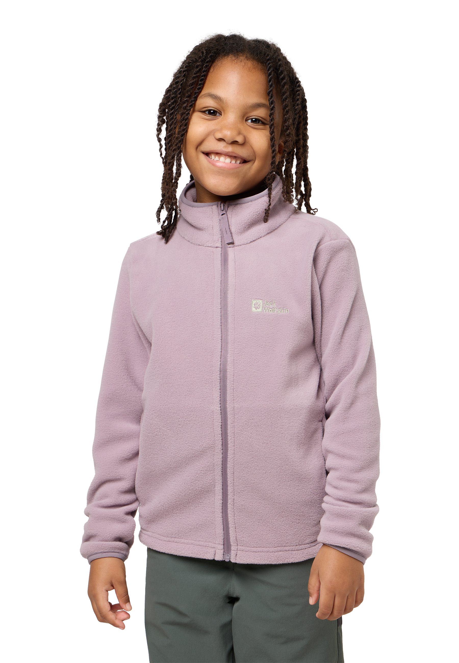 Jack Wolfskin Taunus Jacket Kids Fleece jack Kinderen 104 wild blossom wild blossom