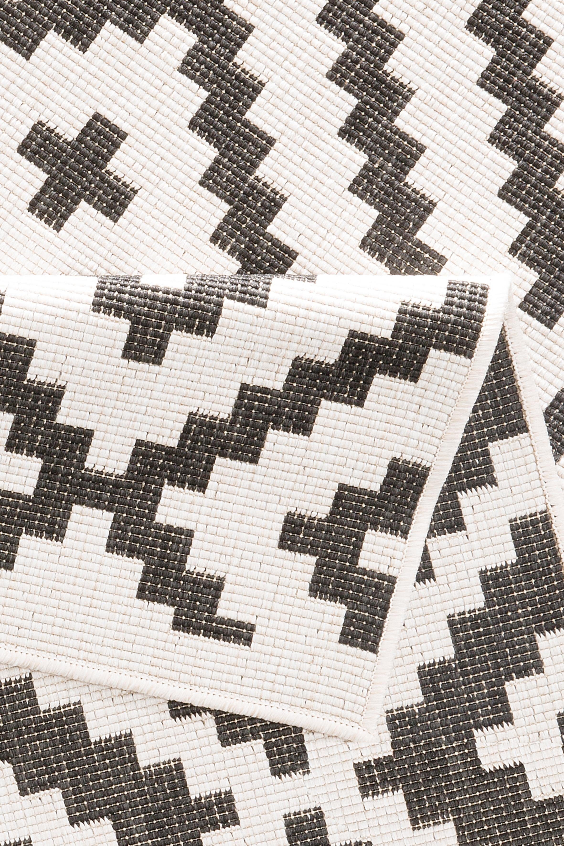 my home Vloerkleed Ronda tweezijdig te gebruiken kleed Sisal-look, platweefsel, in- en outdoor, geometrisch boho design