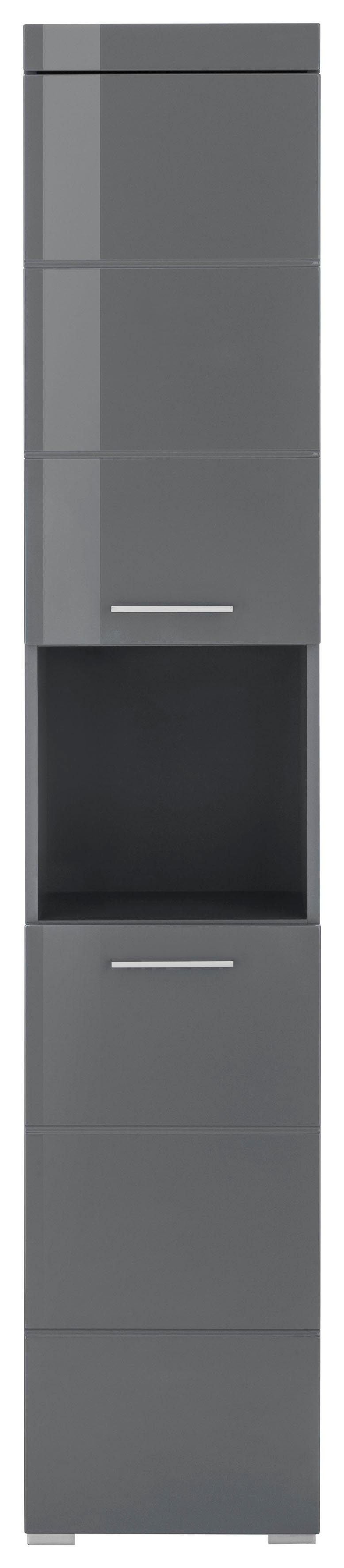 INOSIGN Hoge kast Avena Badkamer hoge kast met open vak, 2 deuren en 2 planken