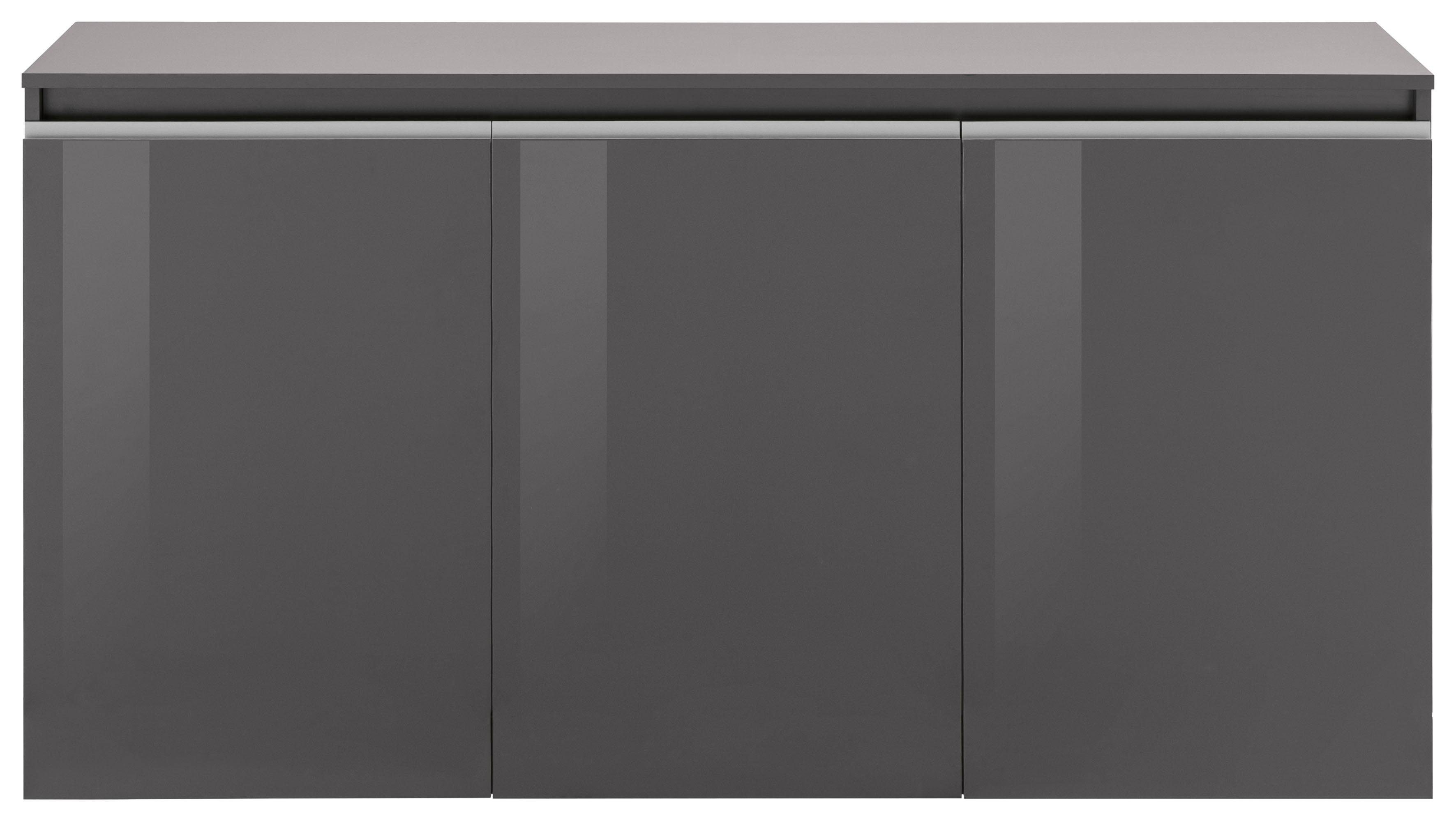 INOSIGN Kast Magic, kast, sideboard, buffet met 3 deuren, volledig hoogglans gelakt(b/d/h) 150x40x81 cm