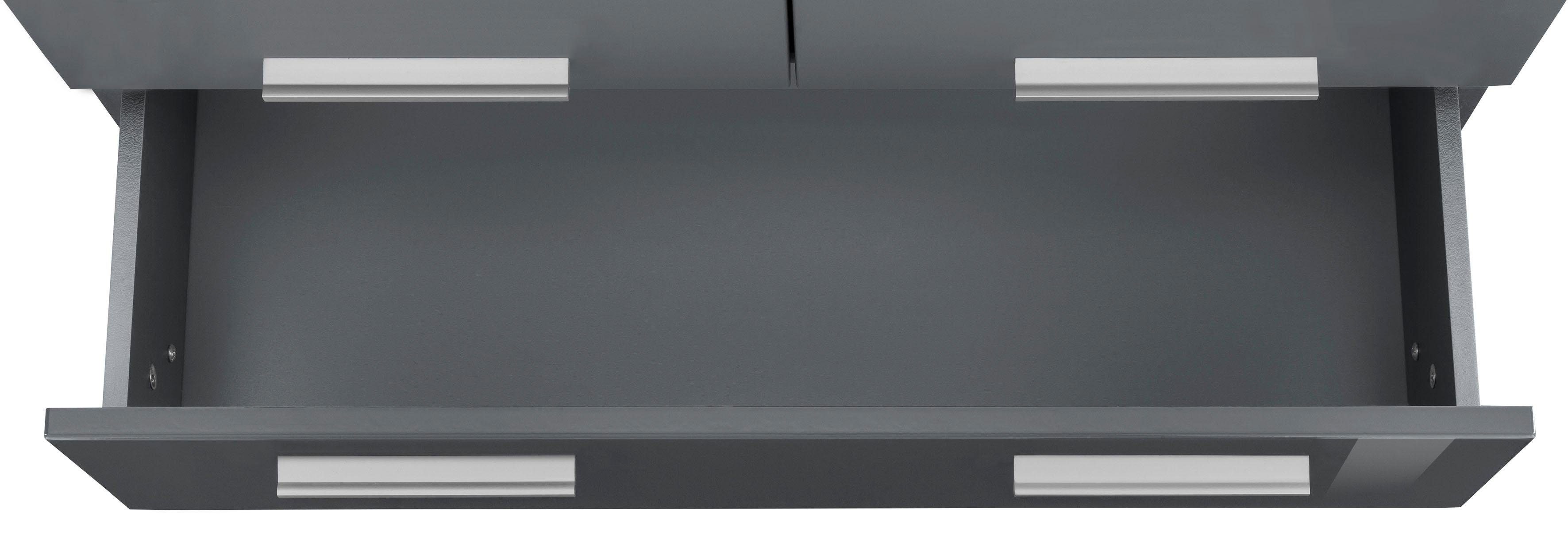 INOSIGN Halfhoge kast Avena Badkamerkast met 1 lade en 4 deuren - afmetingen (B/D/H) 73/31/130 cm