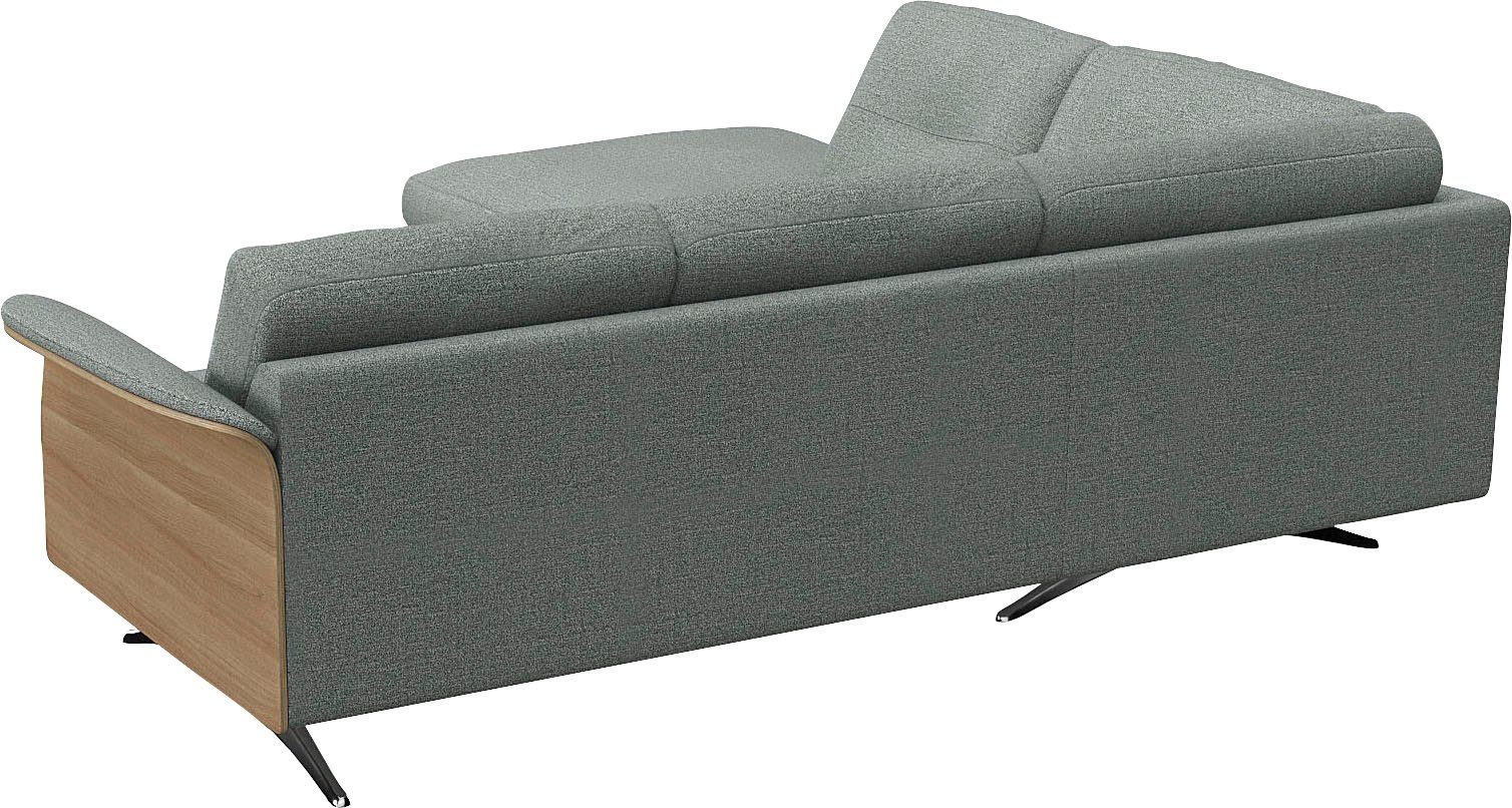 FLEXLUX Hoekbank Glow, super comfortabel door hoogwaardige zitconstructie met binnenvering, L-vorm