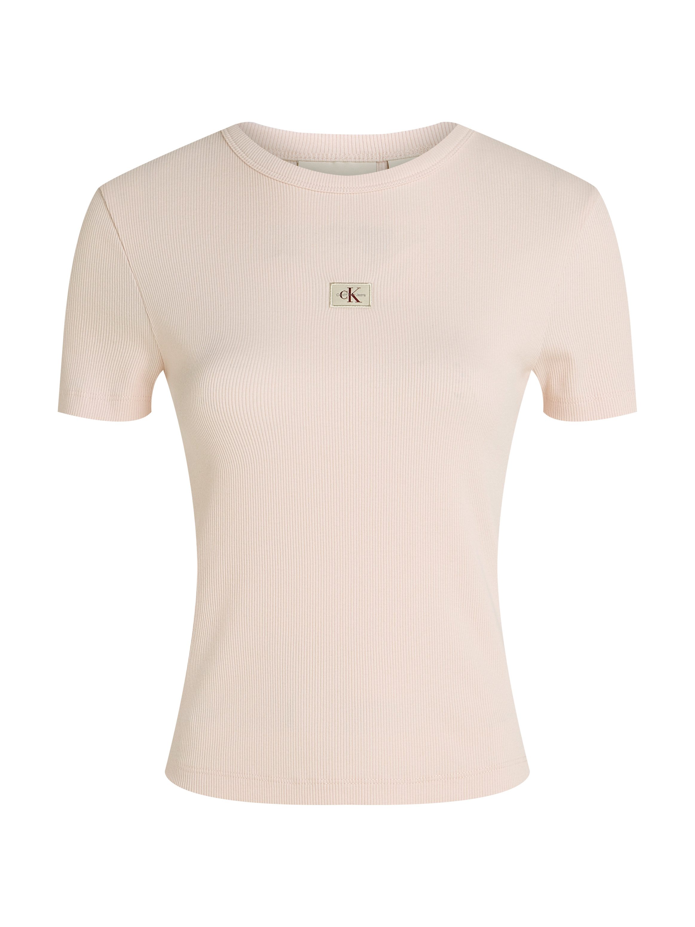 Calvin Klein T-shirt WOVEN LABEL RIB FITTED TEE