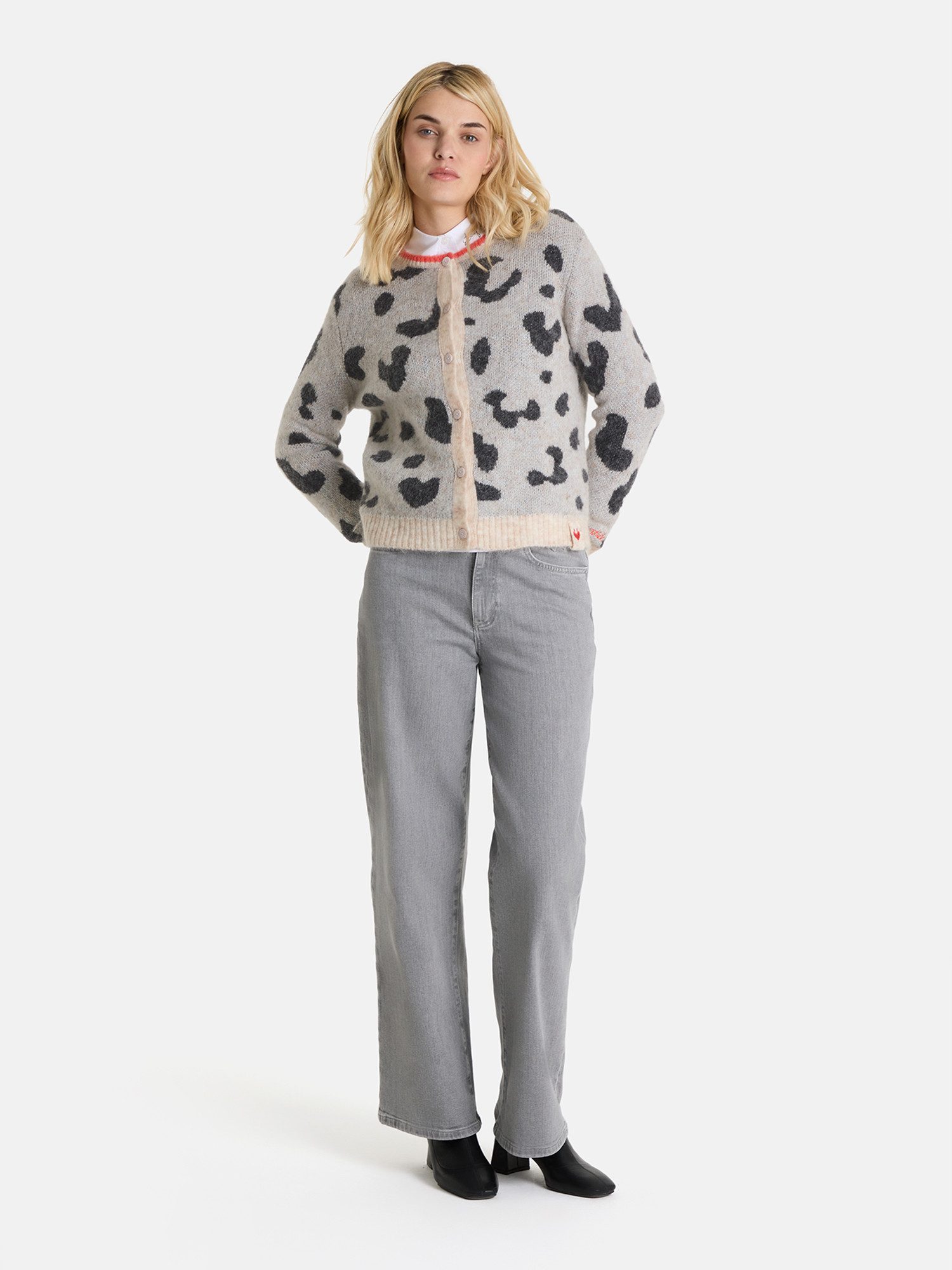 Lieblingsstück Vest AnninaL met dierenprint