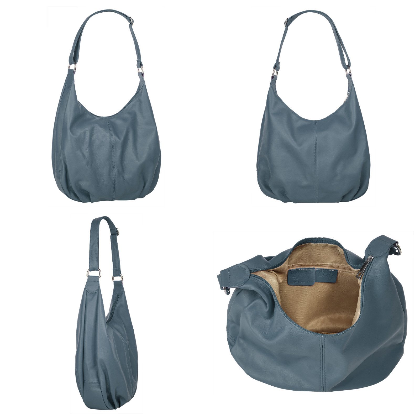 Cluty Shopper echt leer, made in italy