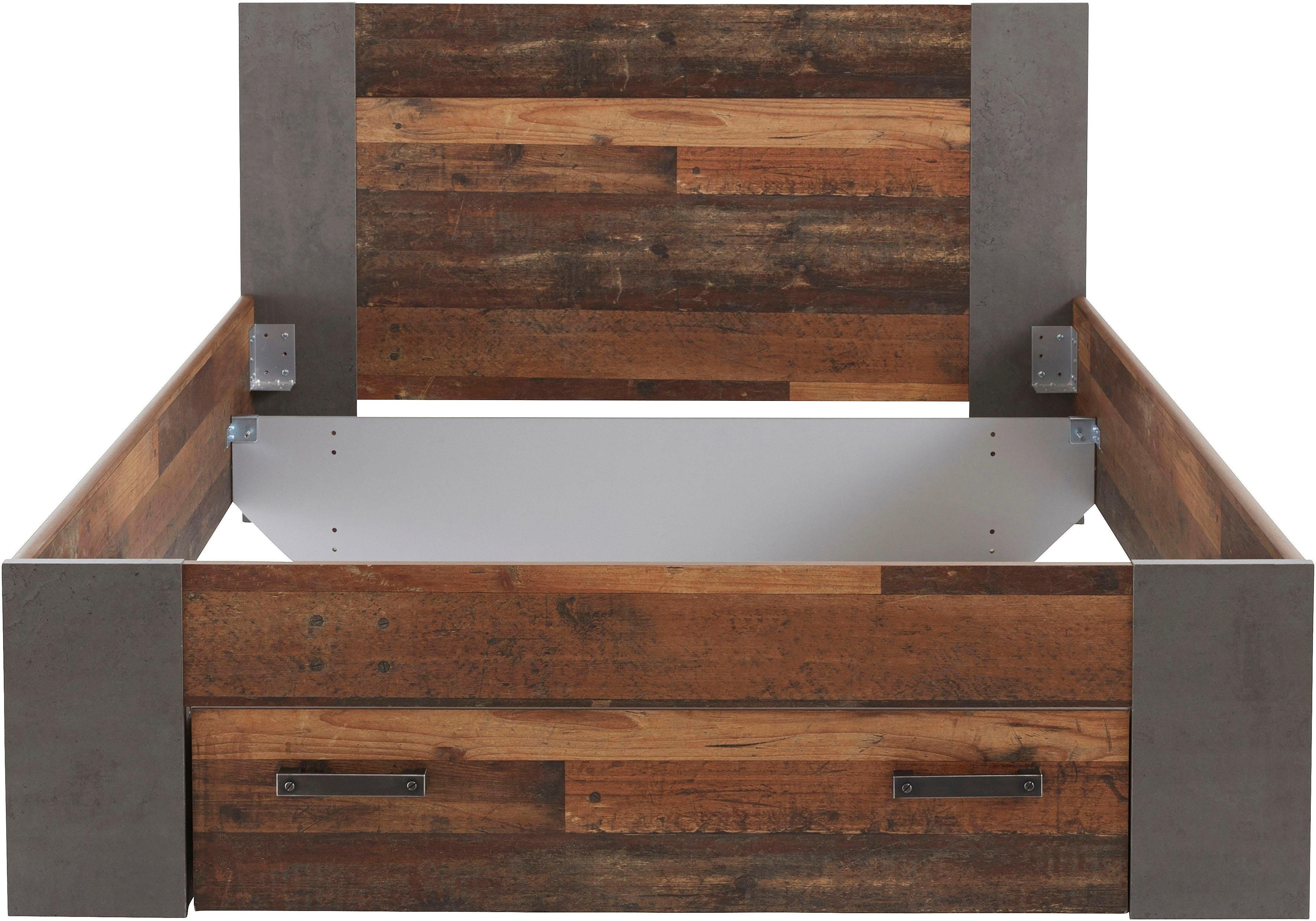 FORTE Bed Clif, Jeugdbed, Belastbaarheid 120 KG, Lade optioneel