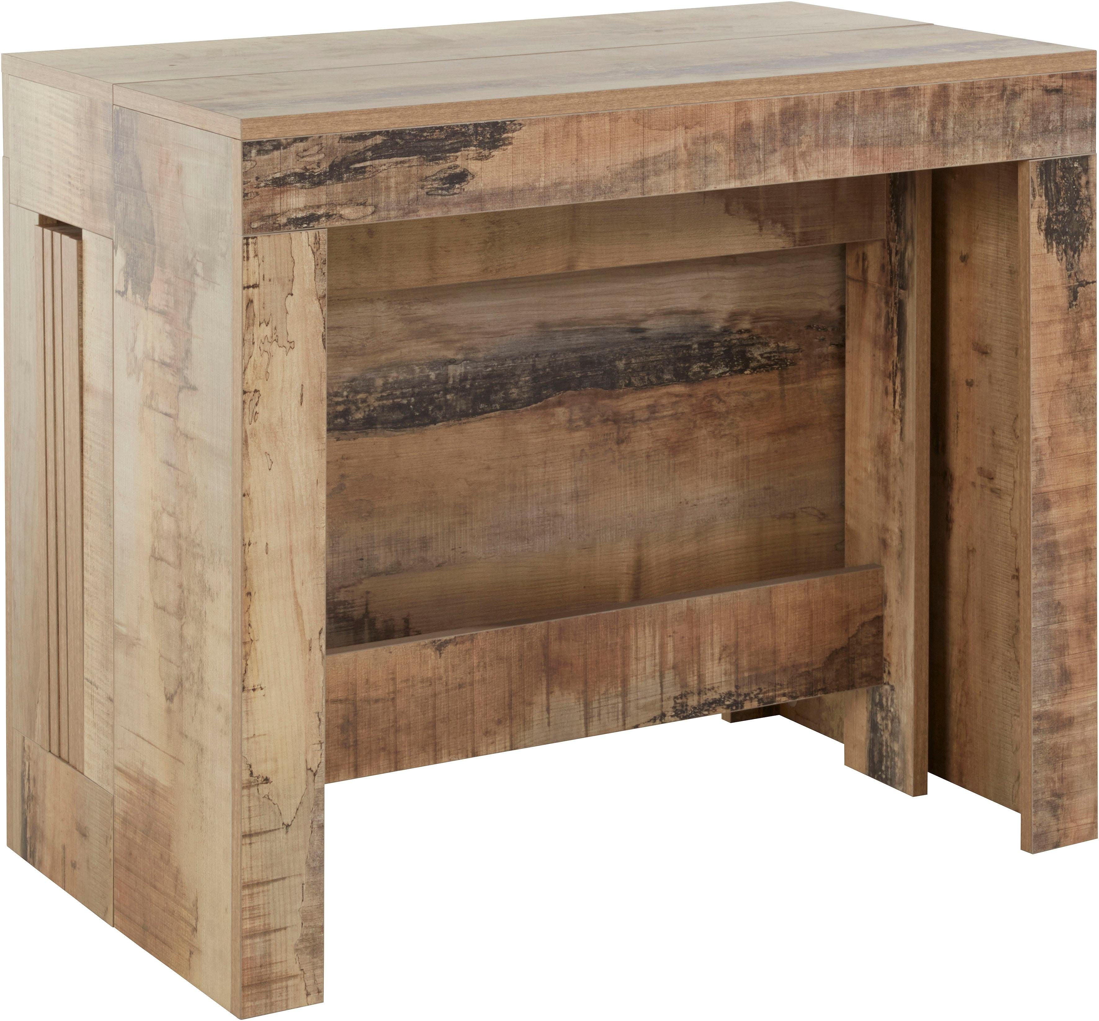 INOSIGN Eettafel Praktika, keukentafel, salontafel, eettafel met uittrekfunctie, uittrekbaar van 50 cm naar 300 cm