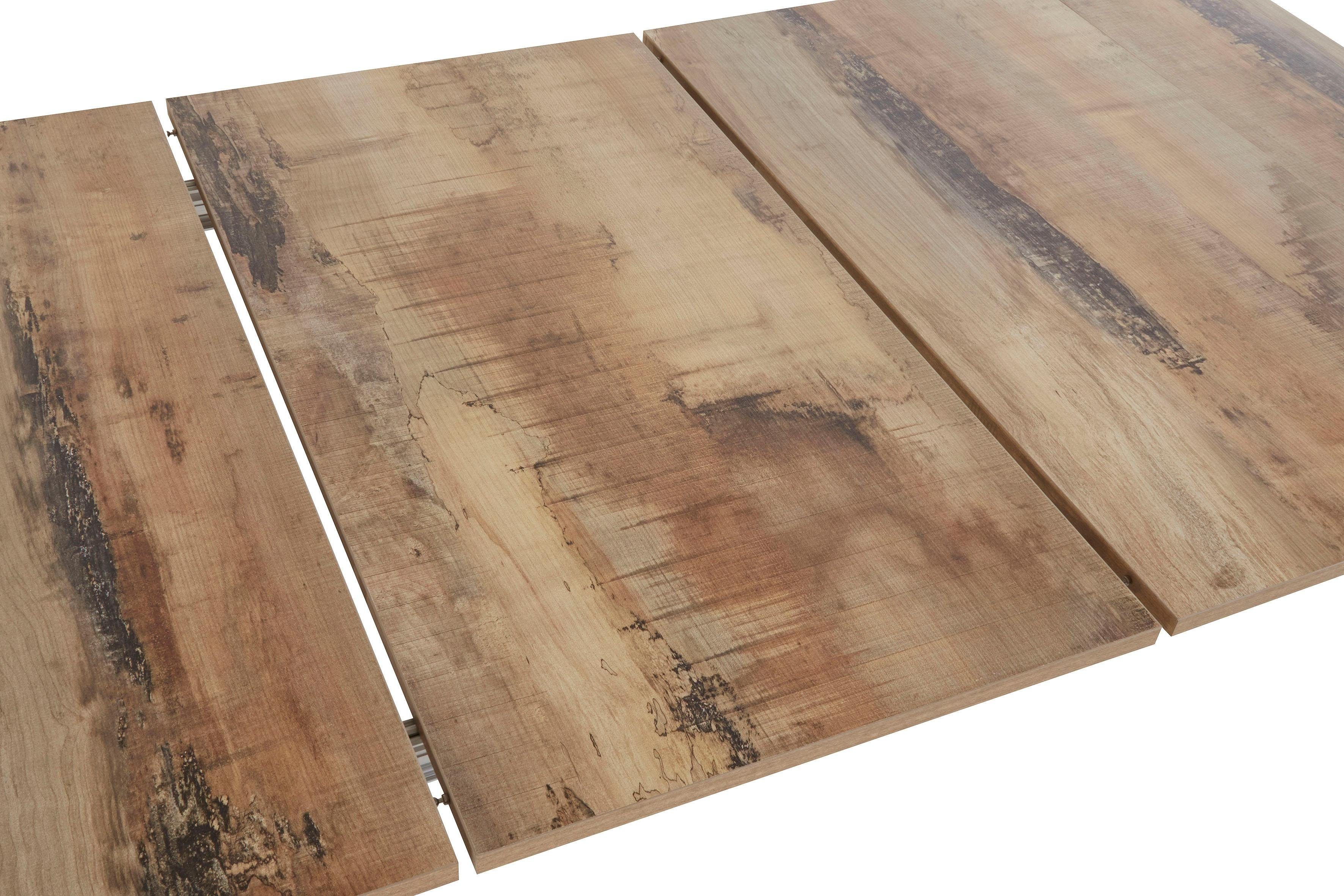INOSIGN Eettafel Praktika, keukentafel, salontafel, eettafel met uittrekfunctie, uittrekbaar van 50 cm naar 300 cm