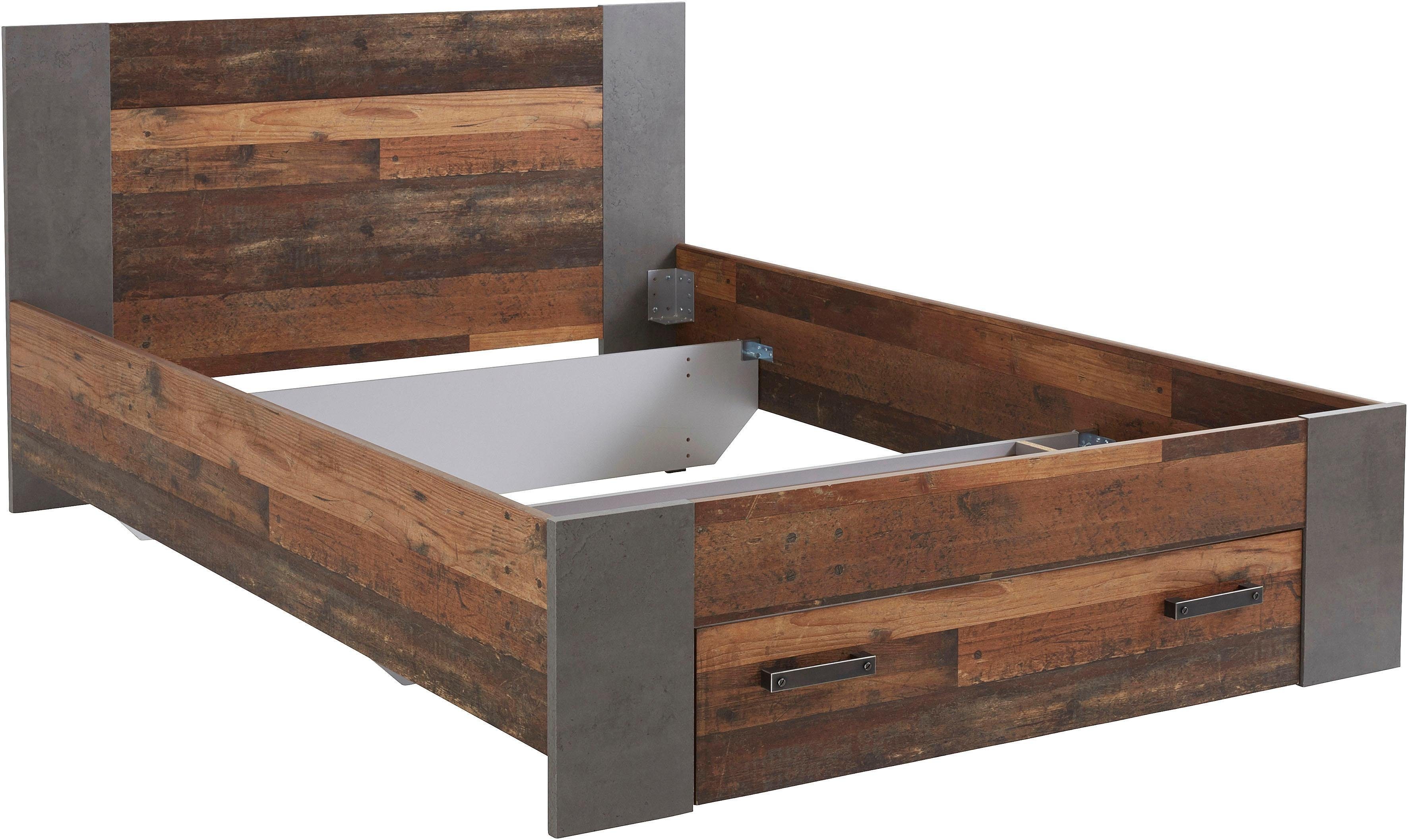 FORTE Bed Clif, Jeugdbed, Belastbaarheid 120 KG, Lade optioneel