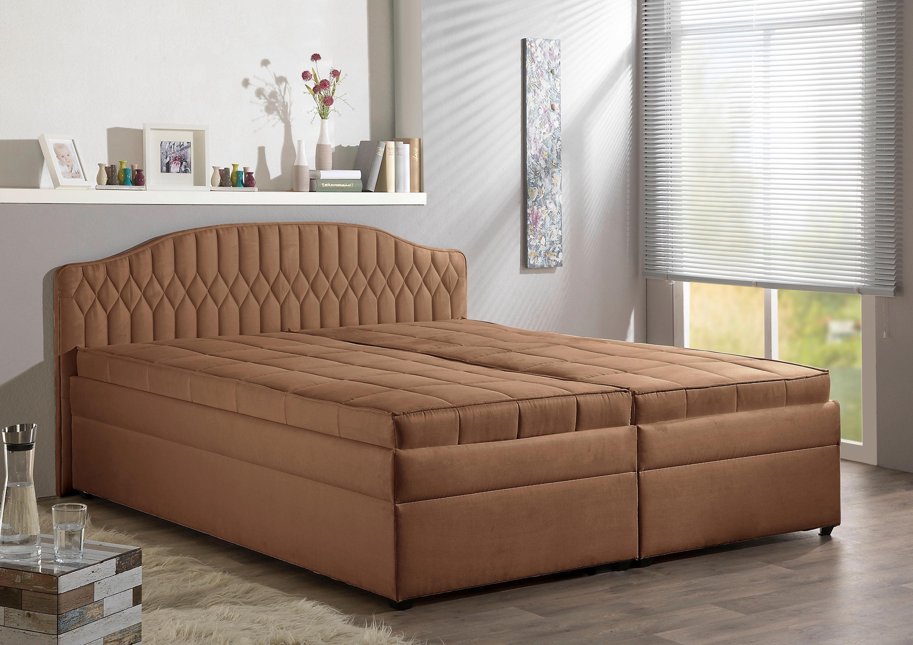 Maintal Gestoffeerd bed bedden bruin
