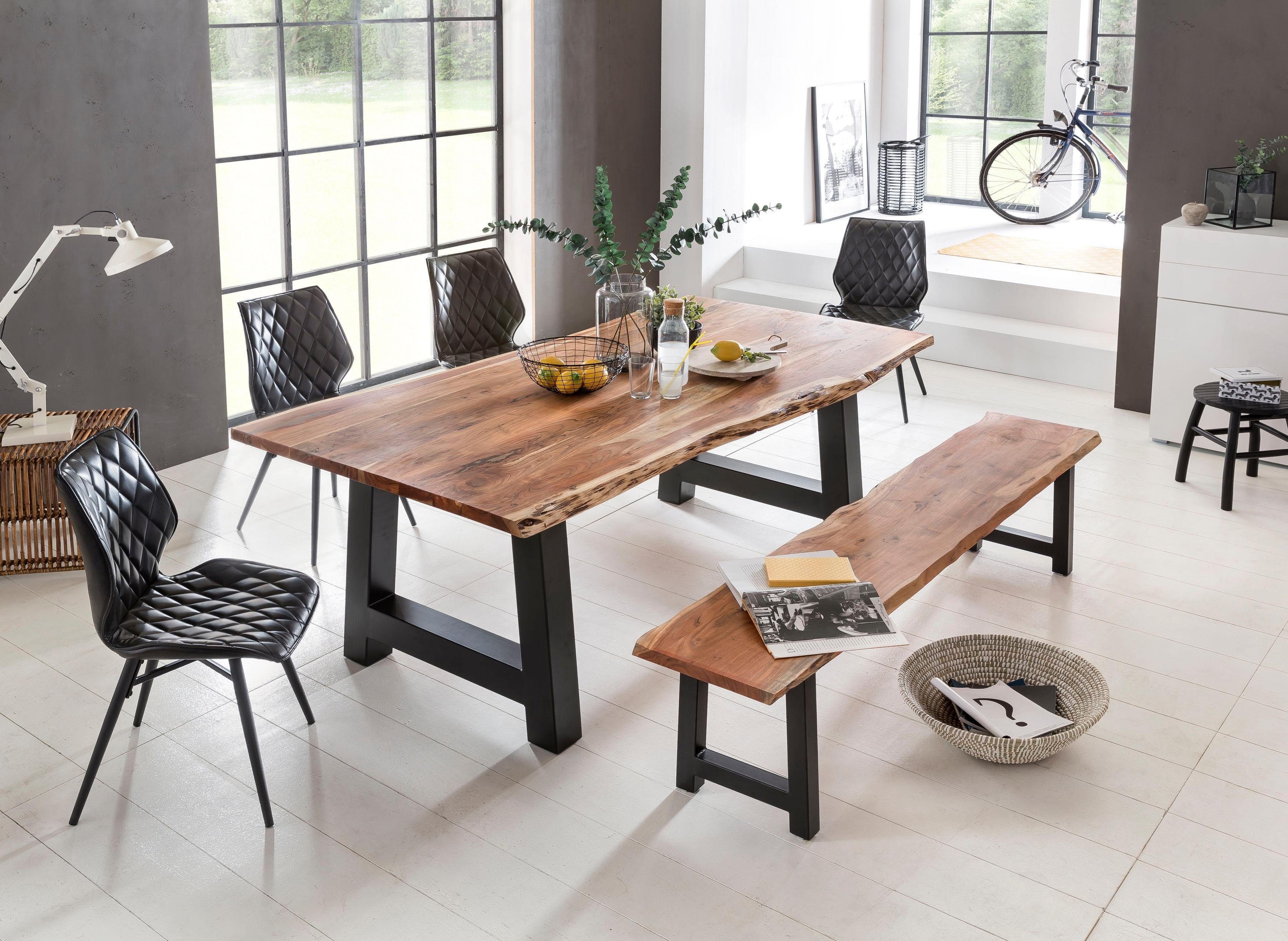 Home affaire Zitbank Manhattan in boomstam-look en frame in a-model