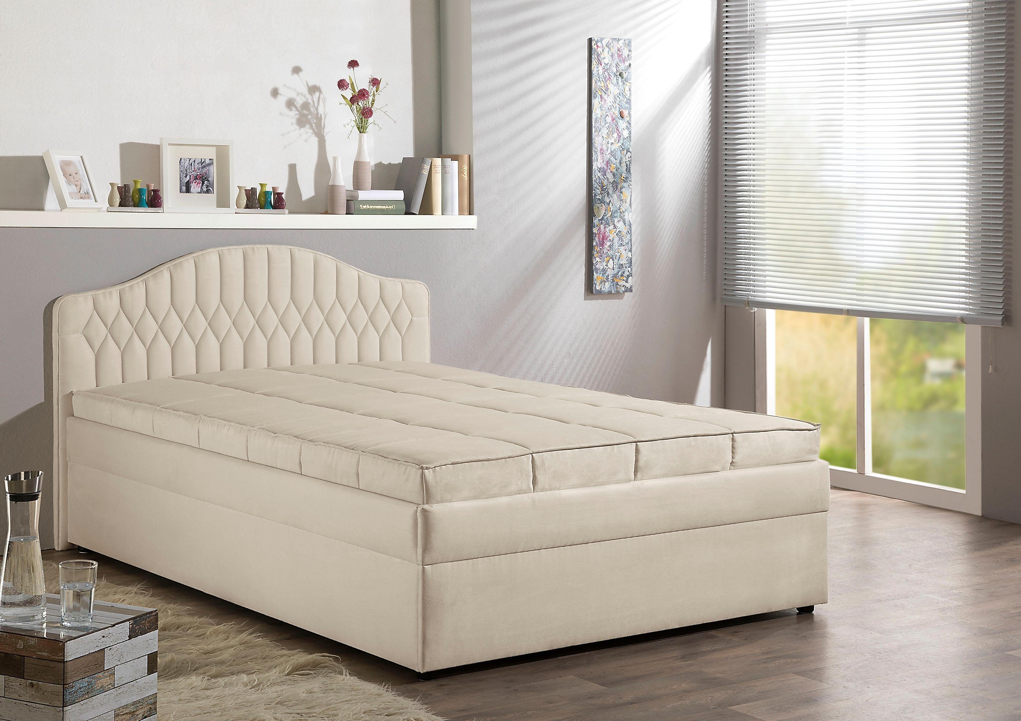 Maintal Gestoffeerd bed bedden beige