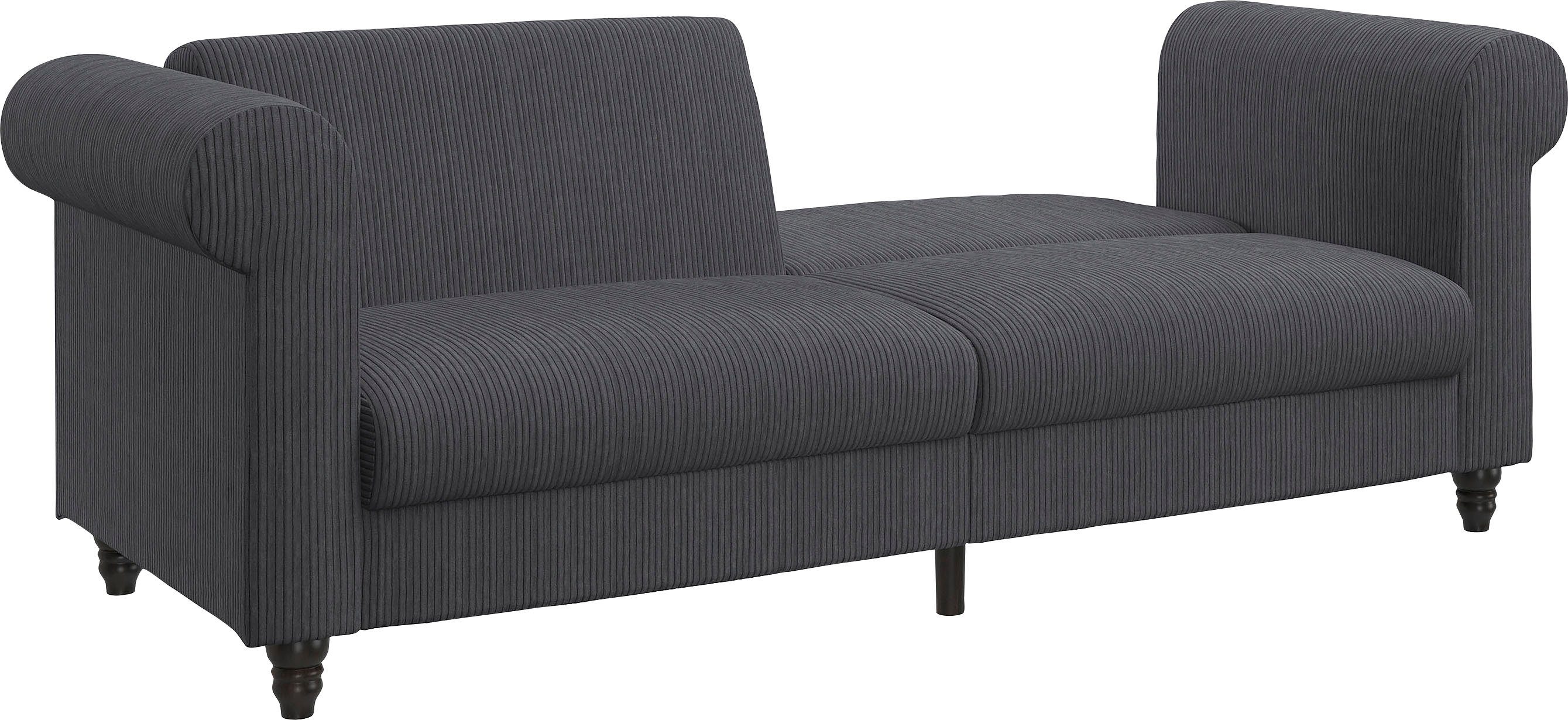 Dorel Home 3-zitsbank Felix II, slaapbank 236 cm(ligoppervlak 108 x 190 cm), rugleuning