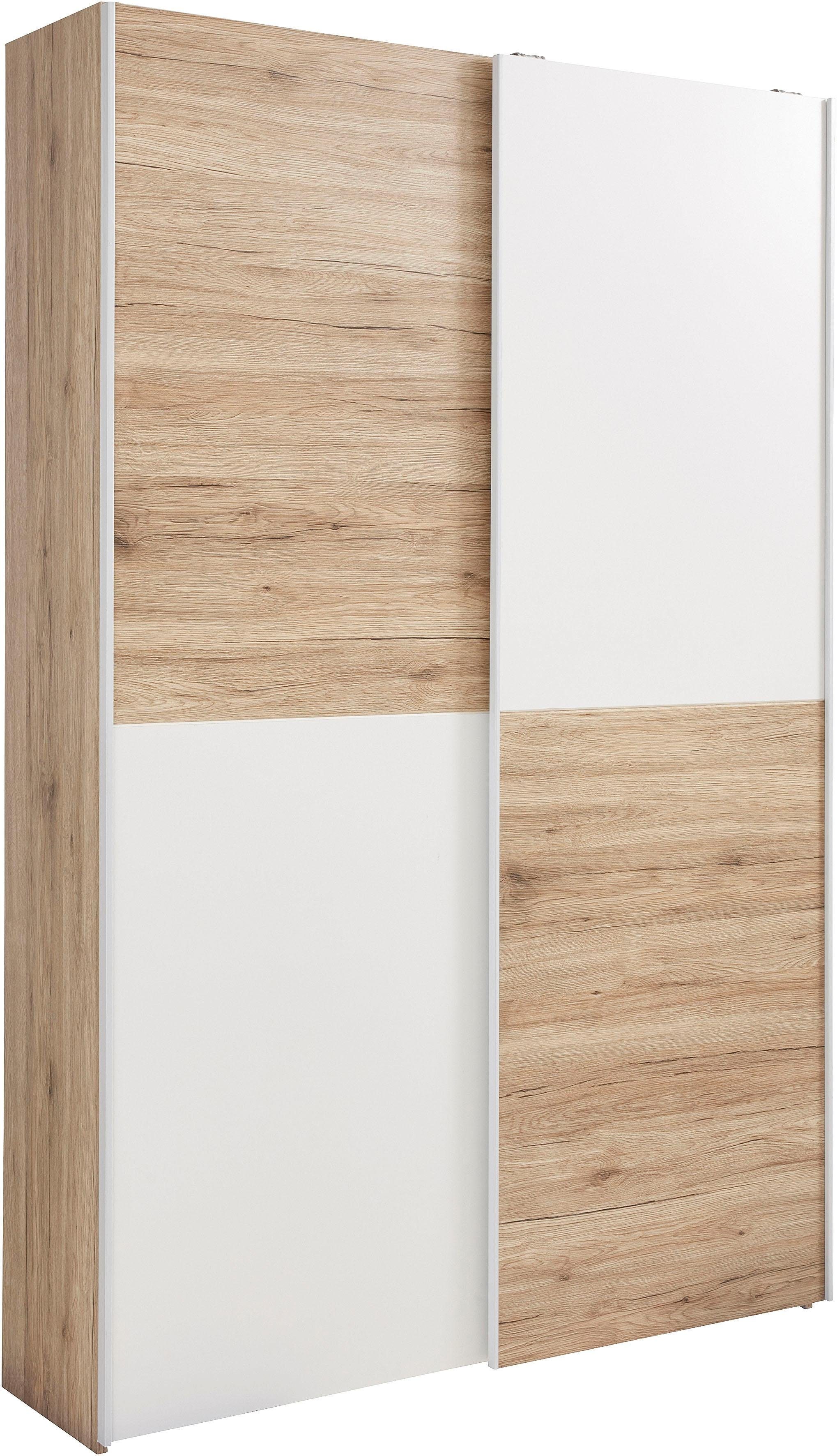 Schlafkontor Schuifdeurkast Heimo/Fast kast kledingkast garderobe OTTO´s CHOICE weinig diepte, uitschuifbare kledingstang, garderobekast, 6 planken
