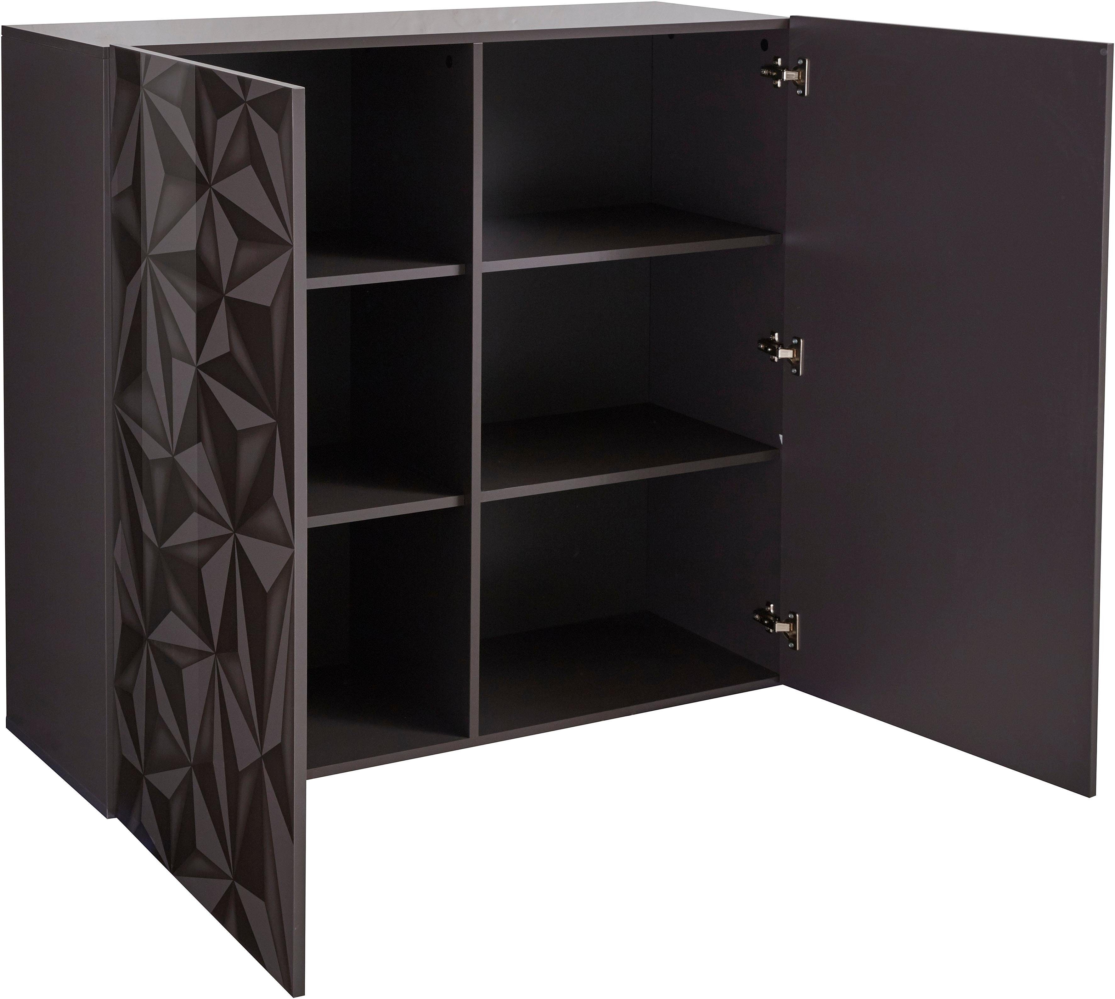 INOSIGN Highboard Prisma Breedte 121 cm, 2 deuren