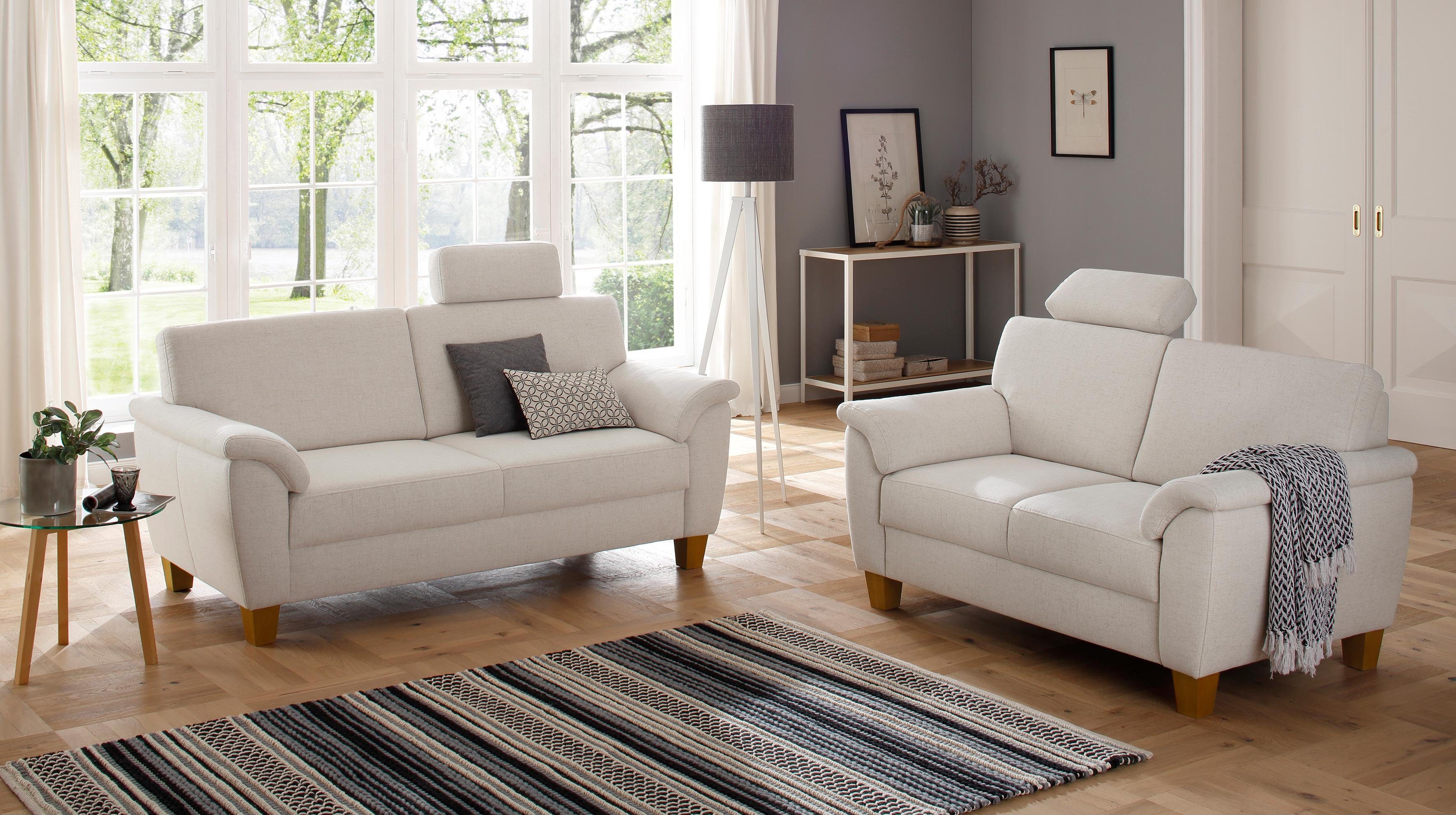 Home affaire Zithoek Texel als set, met binnenvering en contrastnaad beige, zithoeken