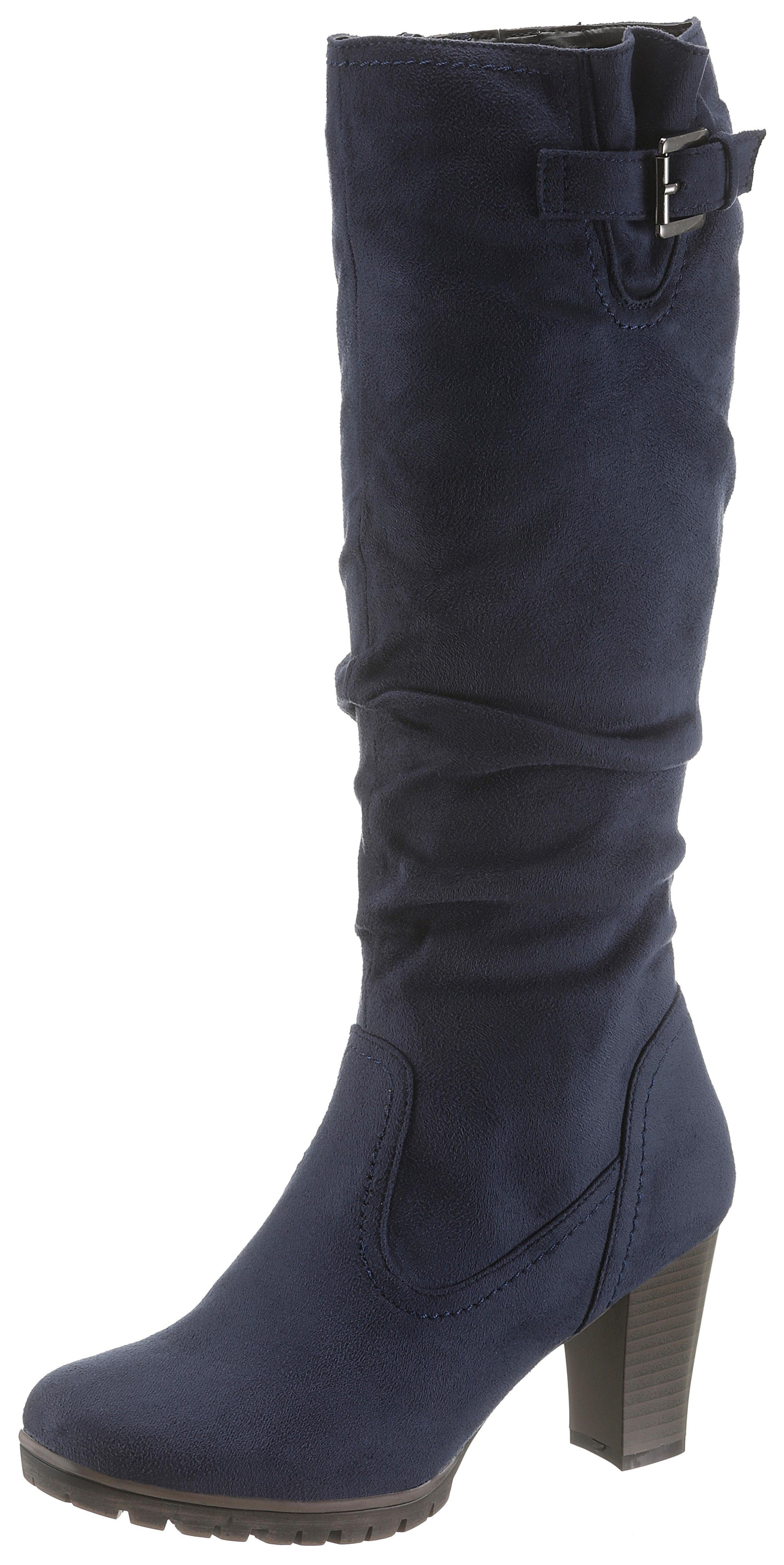 Aniston SHOES Laarzen met plooien aan de slouchy schacht - nieuwe collectie