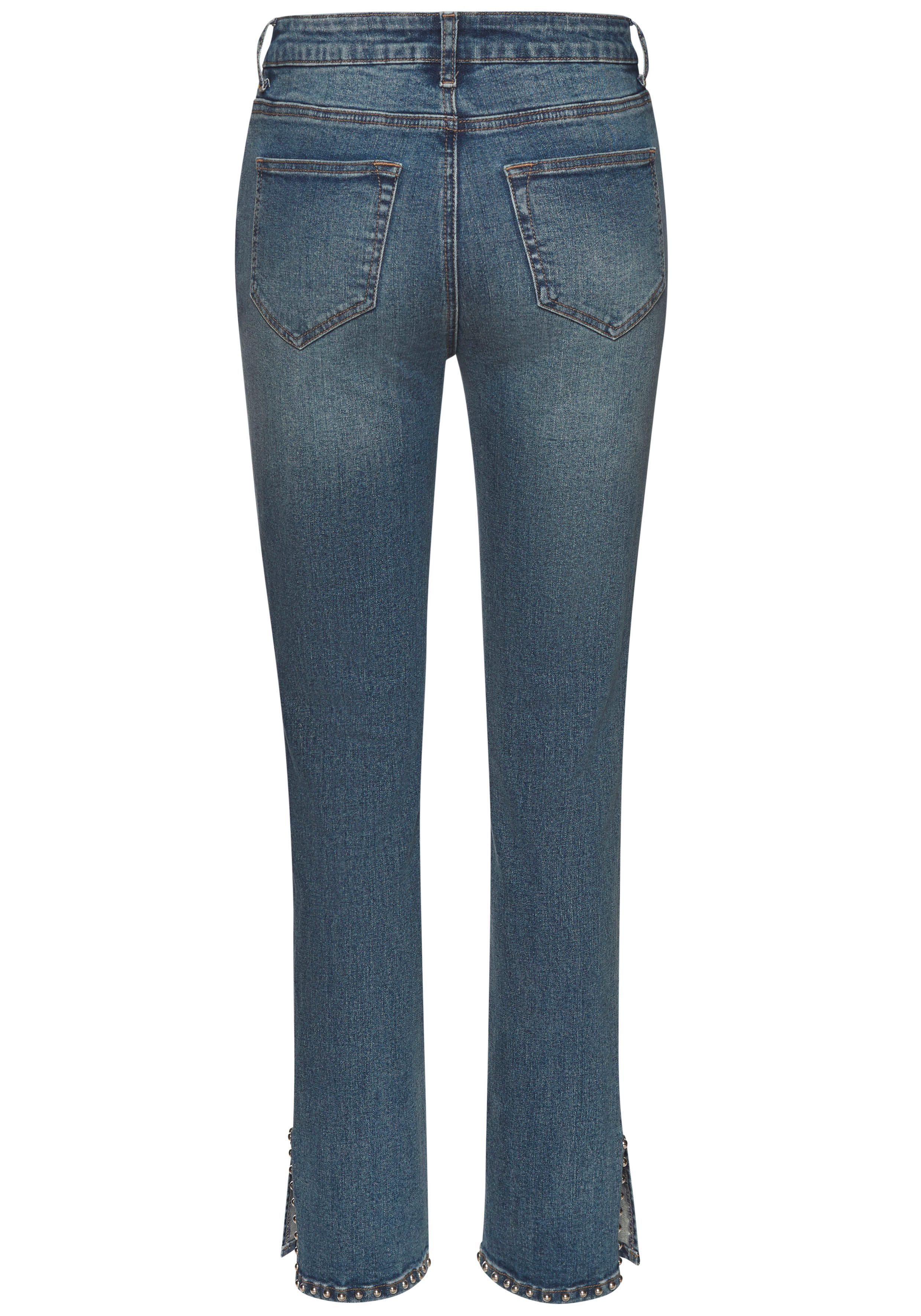 Buffalo Bootcut jeans met split, studs details, skinny jeans, modieus