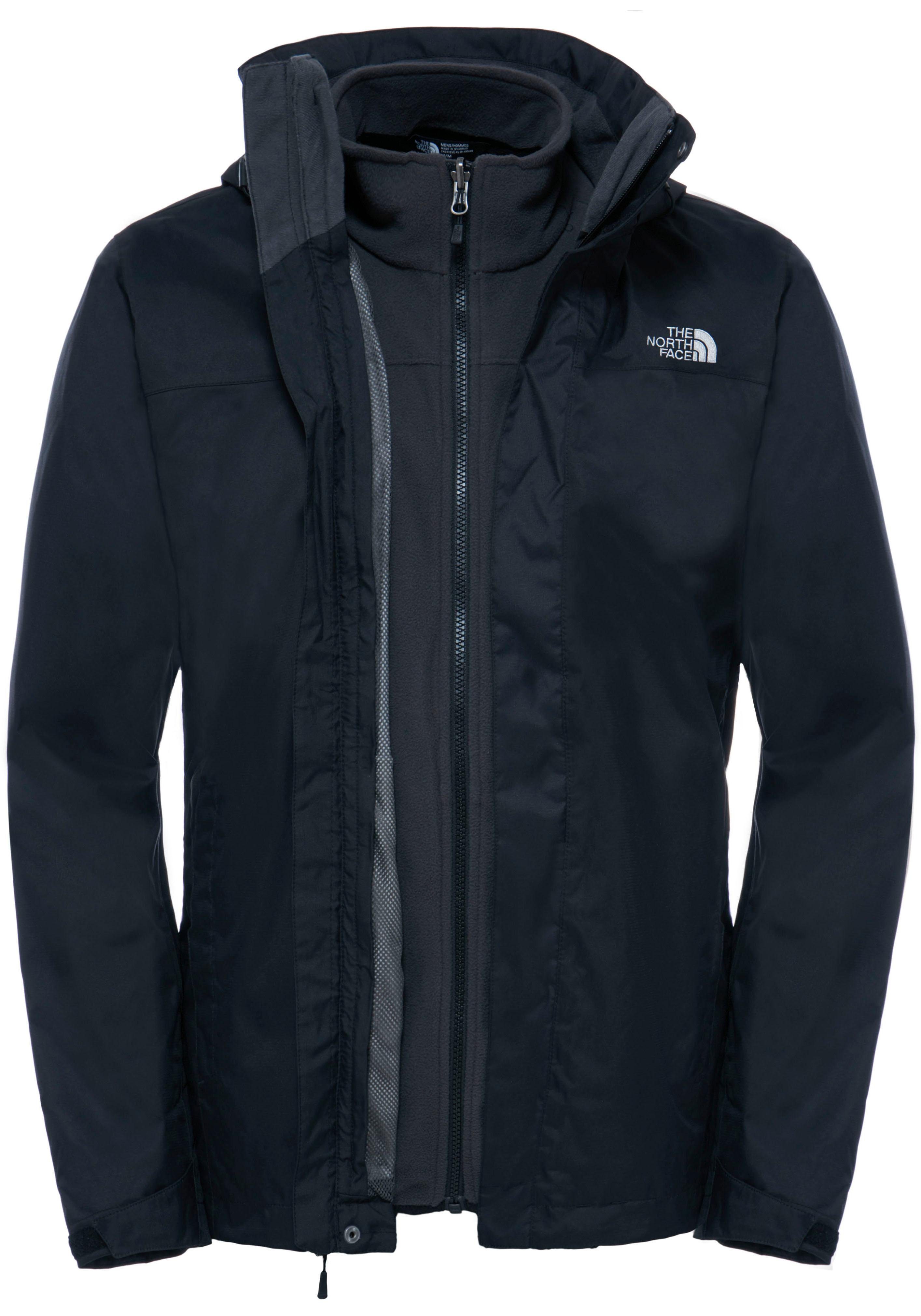 The North Face Functioneel 3-in-1-jack EVOLVE II TRICLIMATE Winterjack waterdicht & windafstotend & ademend (set, 2 stuks)