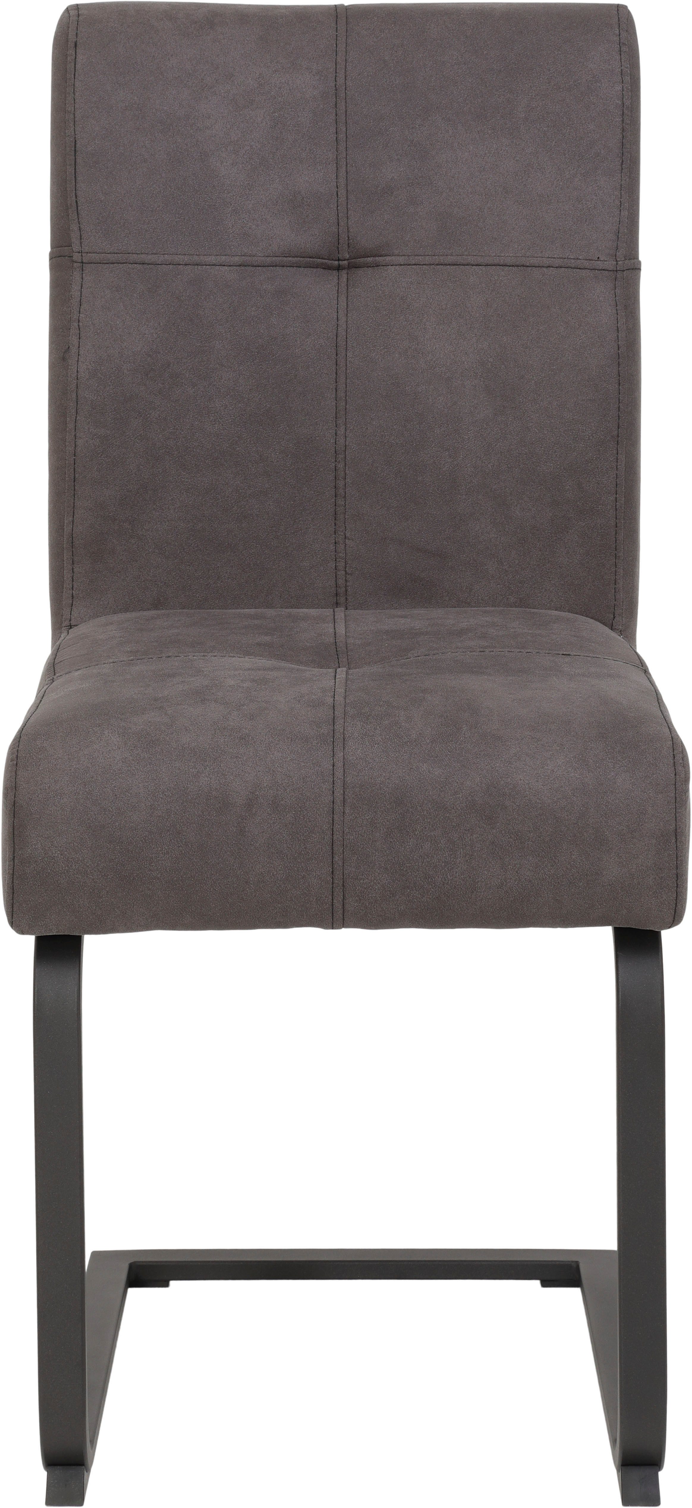 HELA Eethoek RUHR Kufentafel 140x90 cm, schommelstoel en bank met verenmand, comfortzit (4-delig)