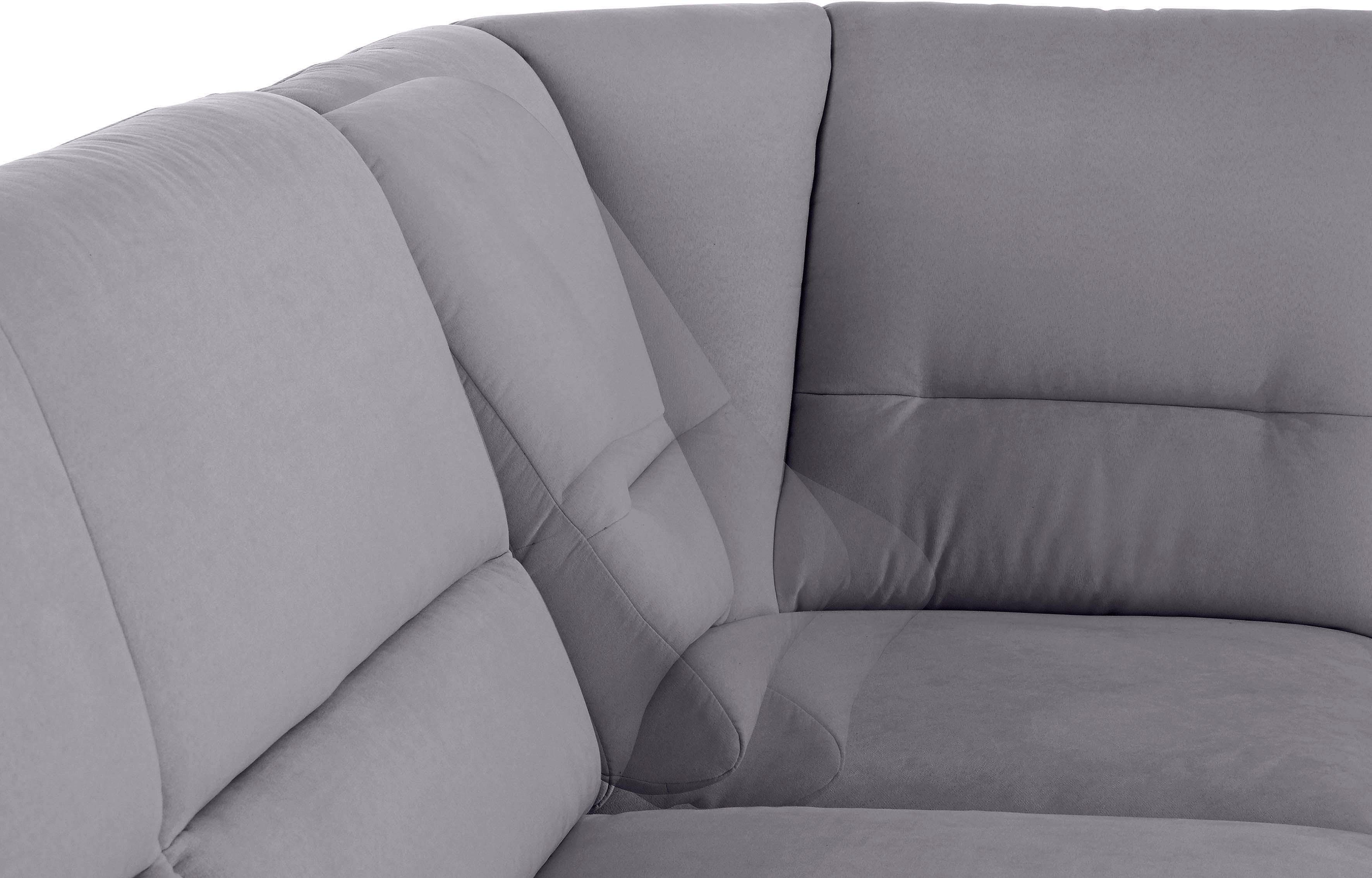 Places of Style Hoekbank Cardoso L-vorm Binnenvering, naar keuze met bed, lade, gedeeltelijk relaxfunctie