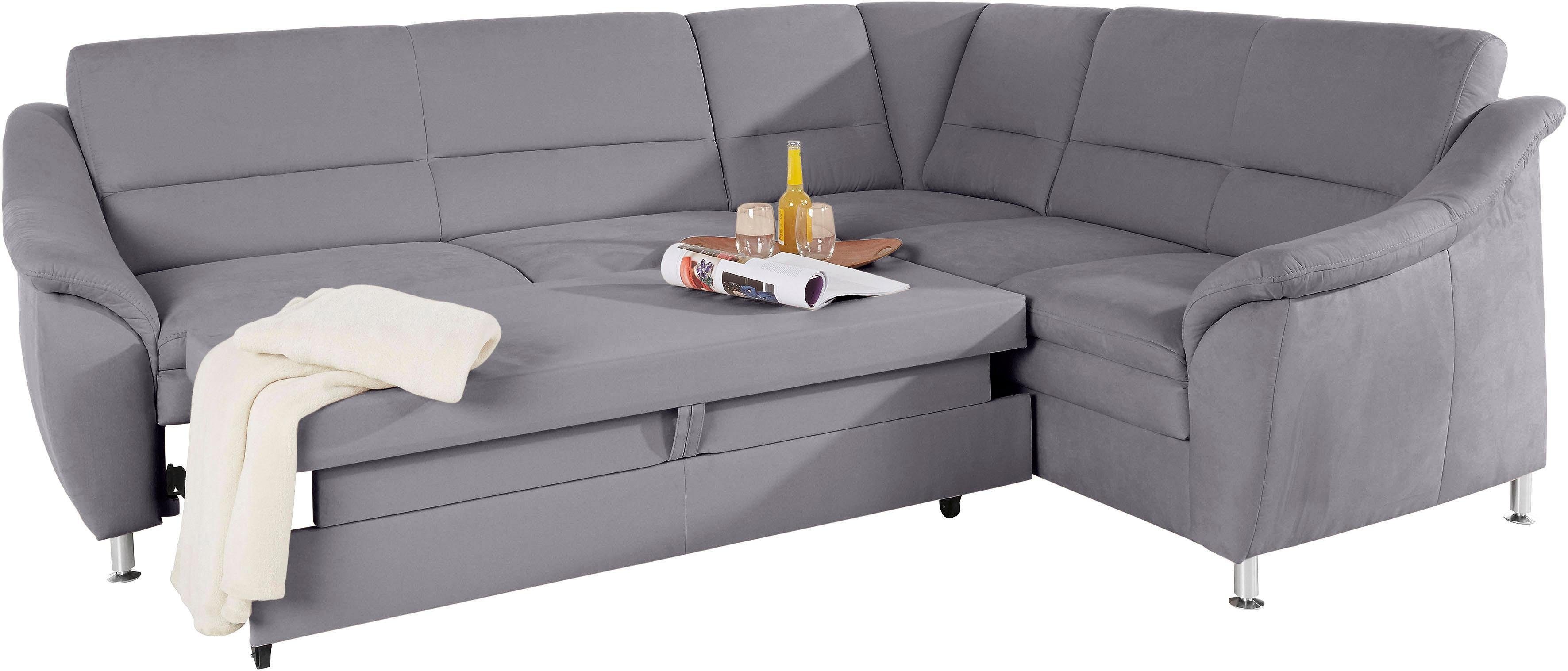 Places of Style Hoekbank Cardoso L-vorm Binnenvering, naar keuze met bed, lade, gedeeltelijk relaxfunctie