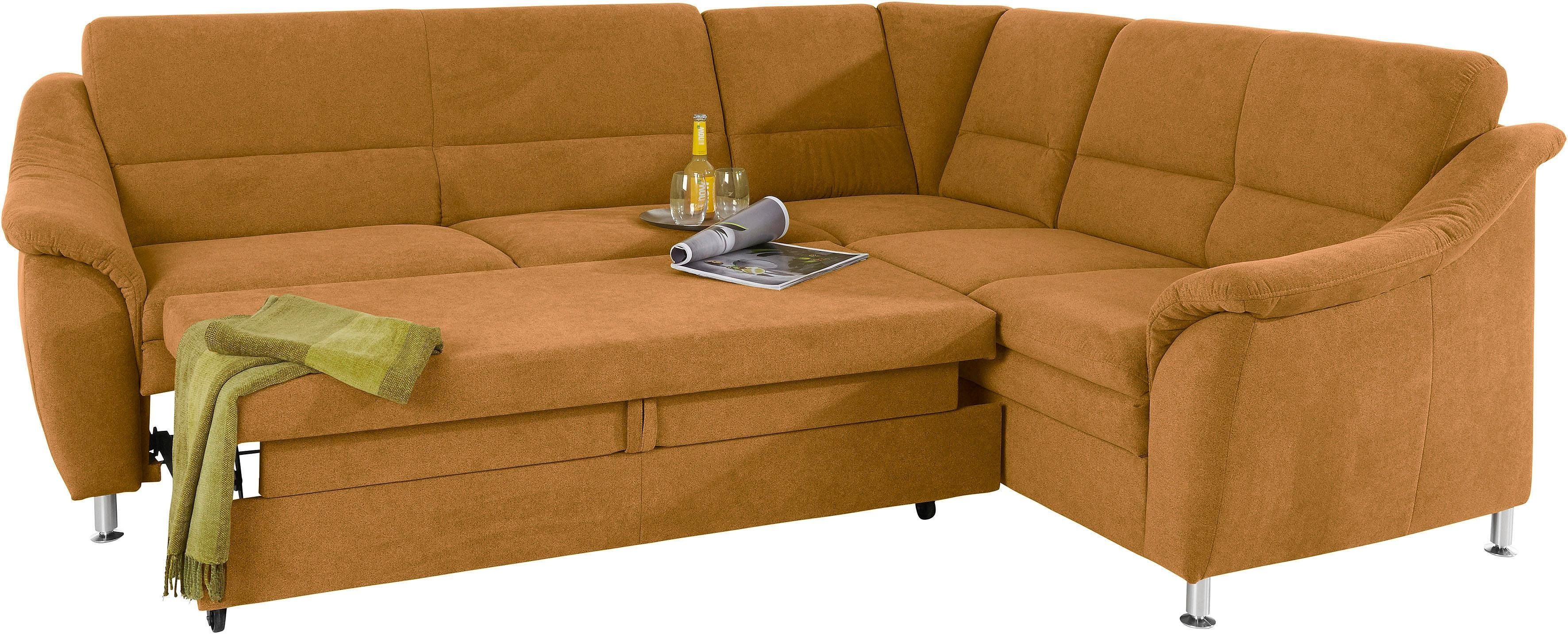 Places of Style Hoekbank Cardoso L-vorm Binnenvering, naar keuze met bed, lade, gedeeltelijk relaxfunctie