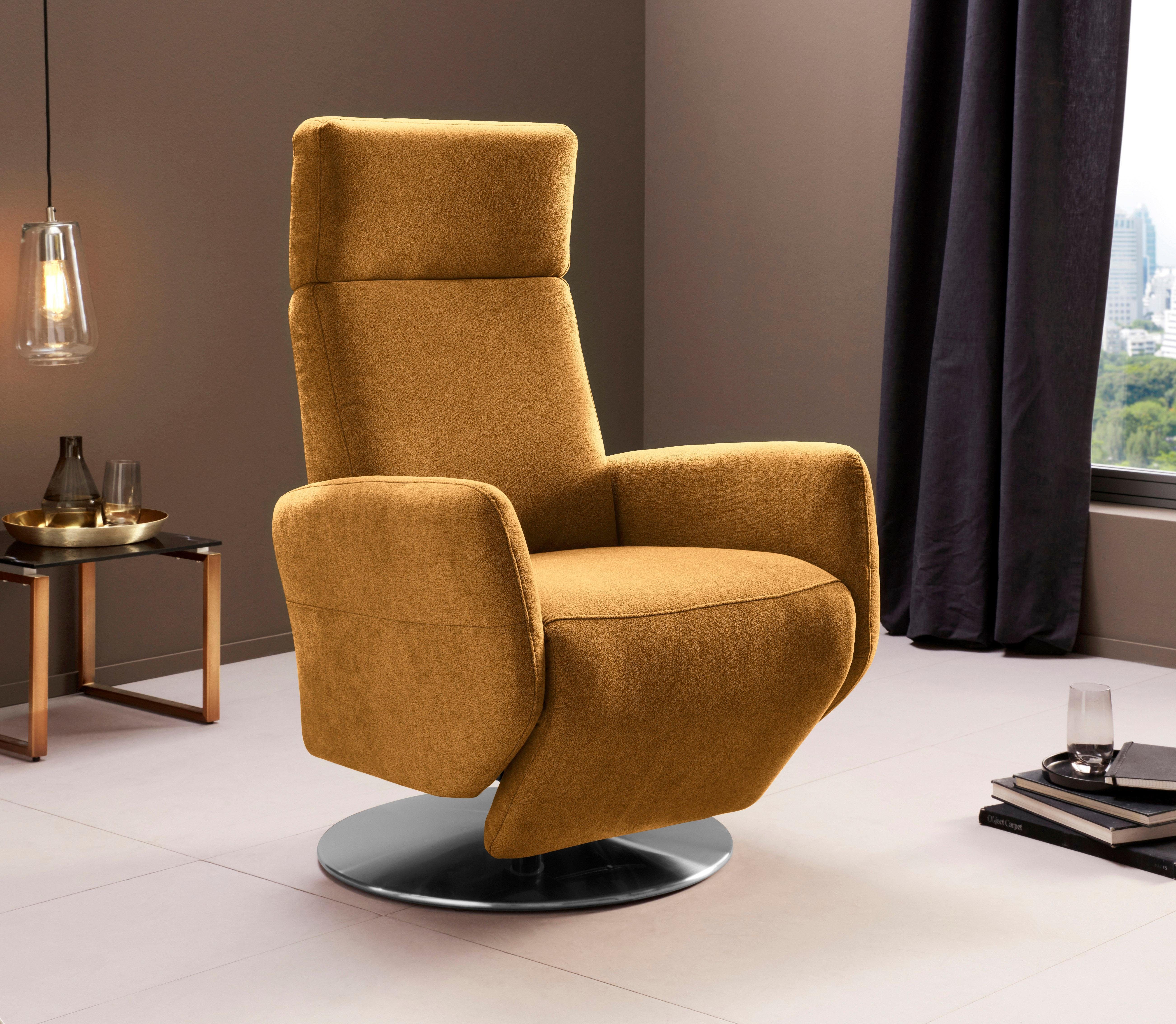 sit&more Relaxfauteuil Cobra handmatige relaxfunctie tv-fauteuils maat Luxe-microvezel zacht geel