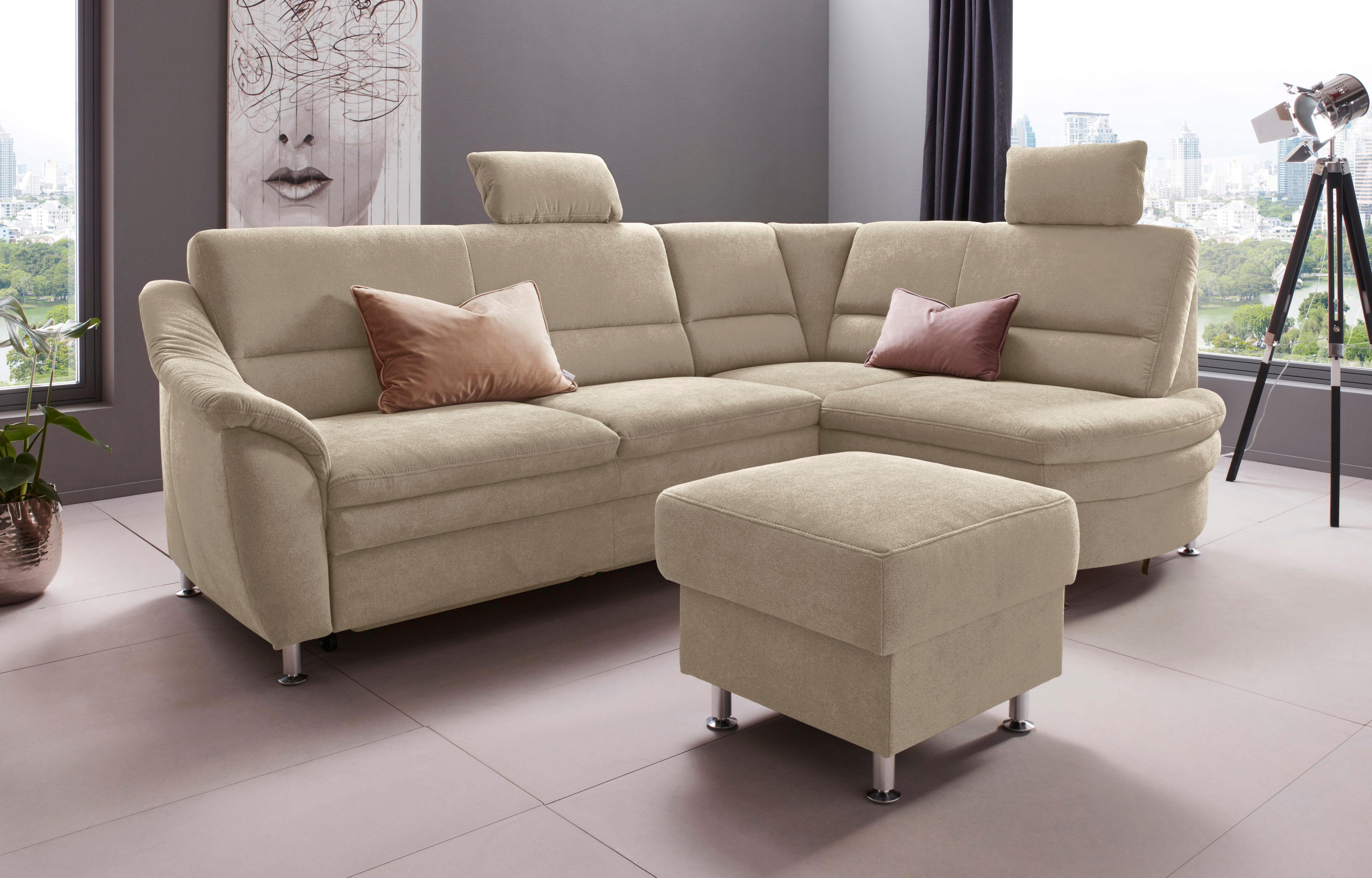 Places of Style Hoekbank Cardoso L-vorm Binnenvering, naar keuze met bed, lade