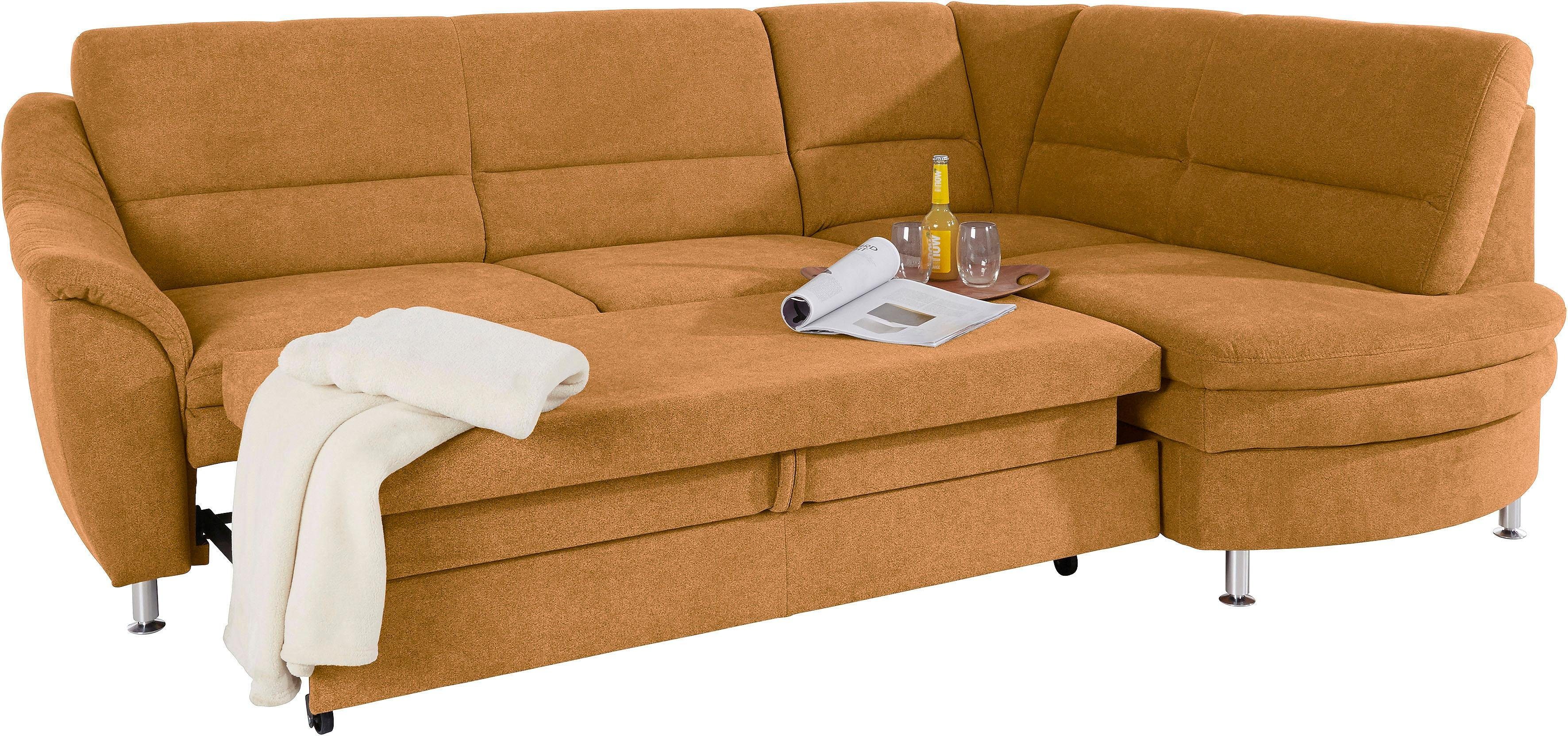 Places of Style Hoekbank Cardoso L-vorm Binnenvering, naar keuze met bed, lade