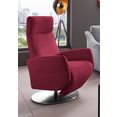 places of style relaxfauteuil conville handmatige relaxfunctie rood